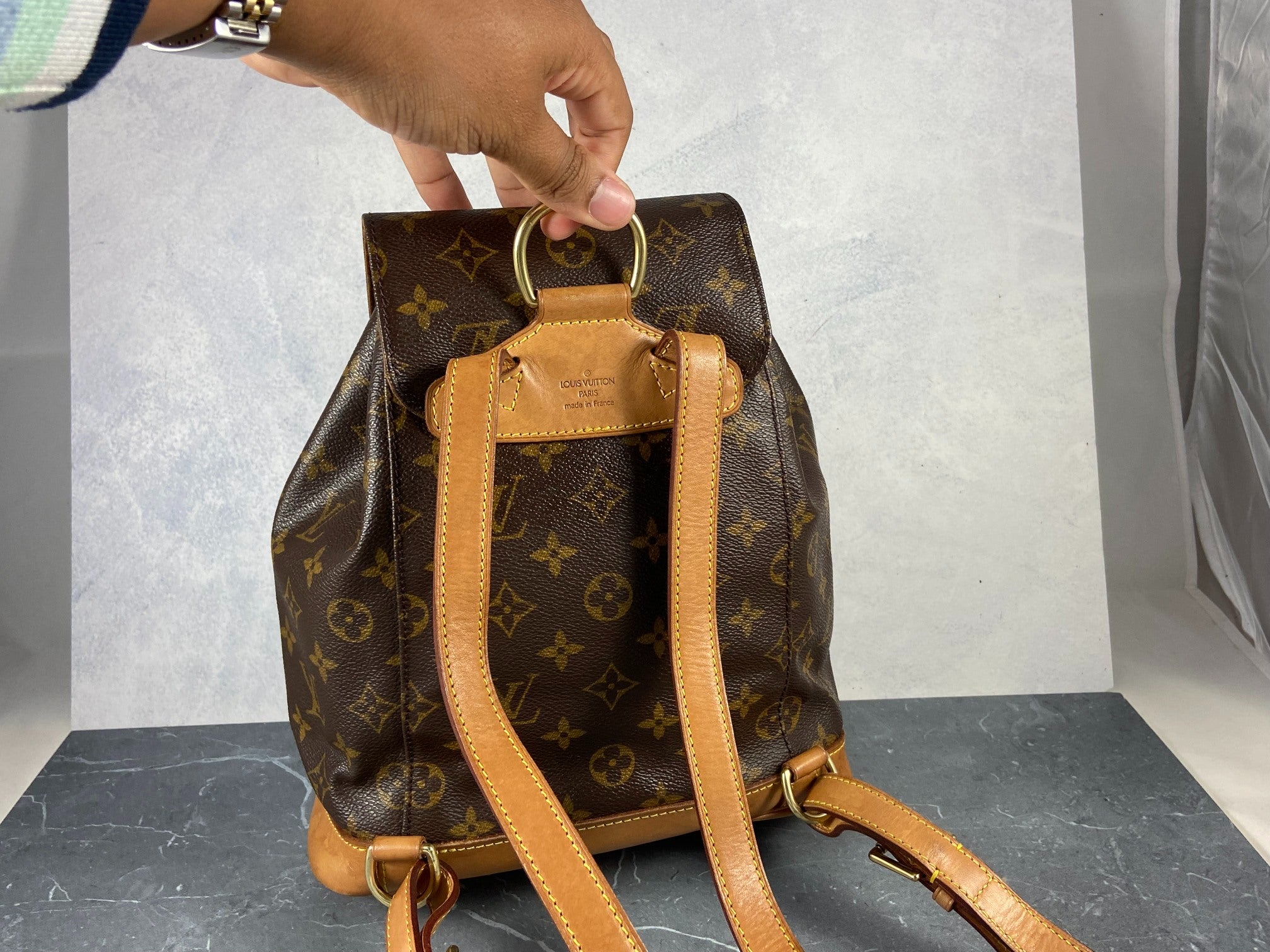 Louis Vuitton Montsouris MM Backpack Monogram Canvas