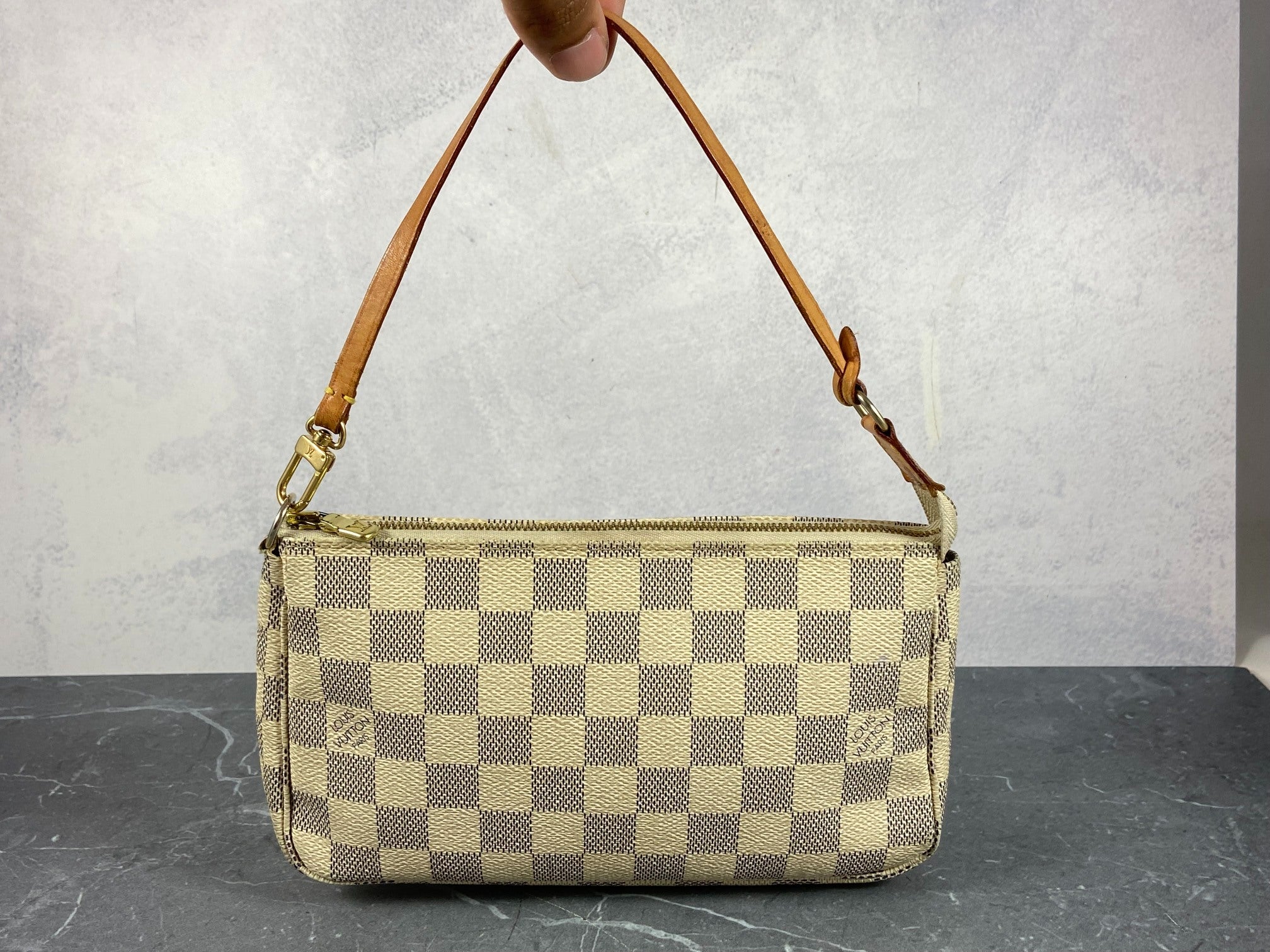 Louis Vuitton Pochette Accessoires Damier Azur Canvas