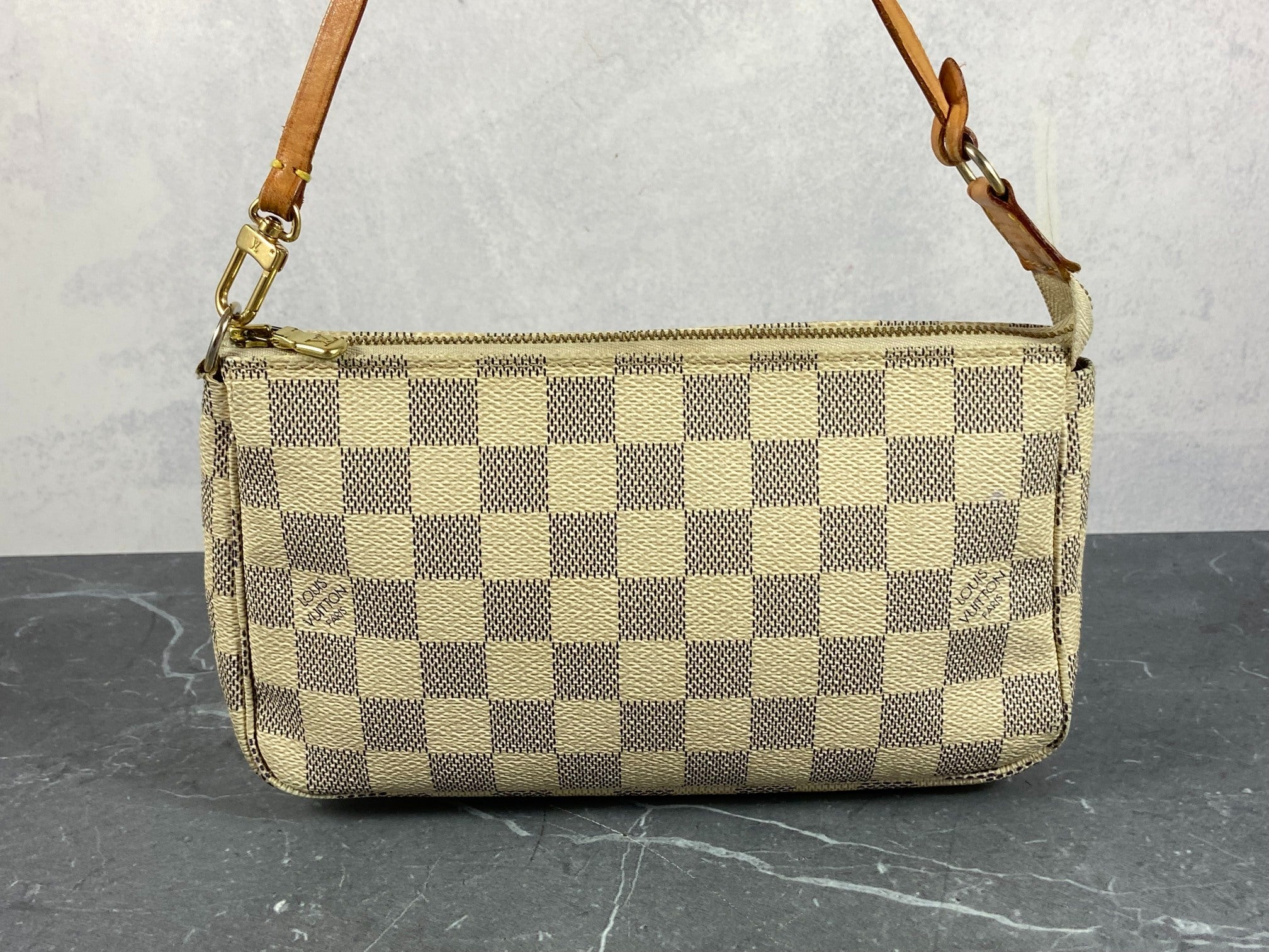 Louis Vuitton Pochette Accessoires Damier Azur Canvas