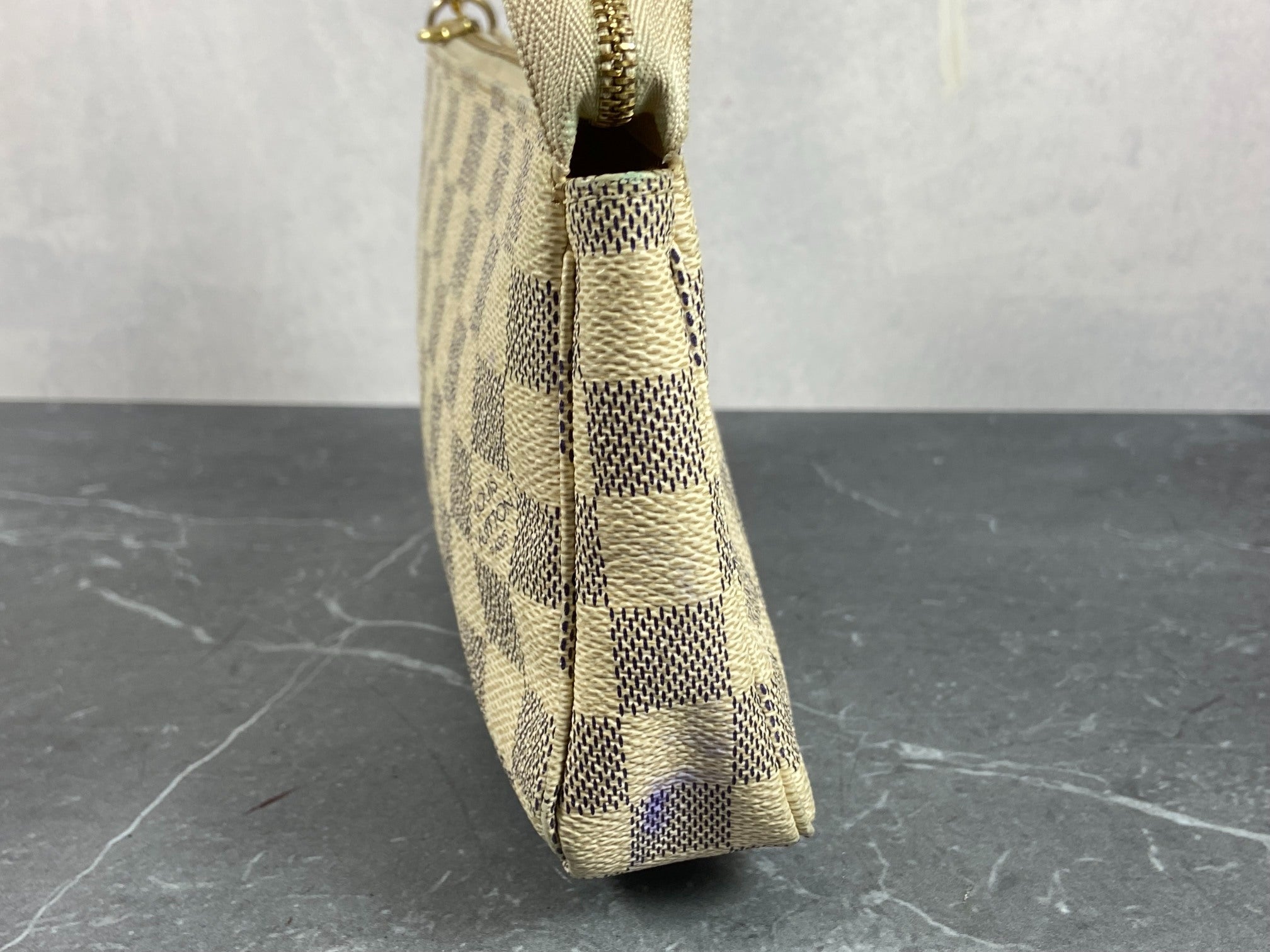 Louis Vuitton Pochette Accessoires Damier Azur Canvas