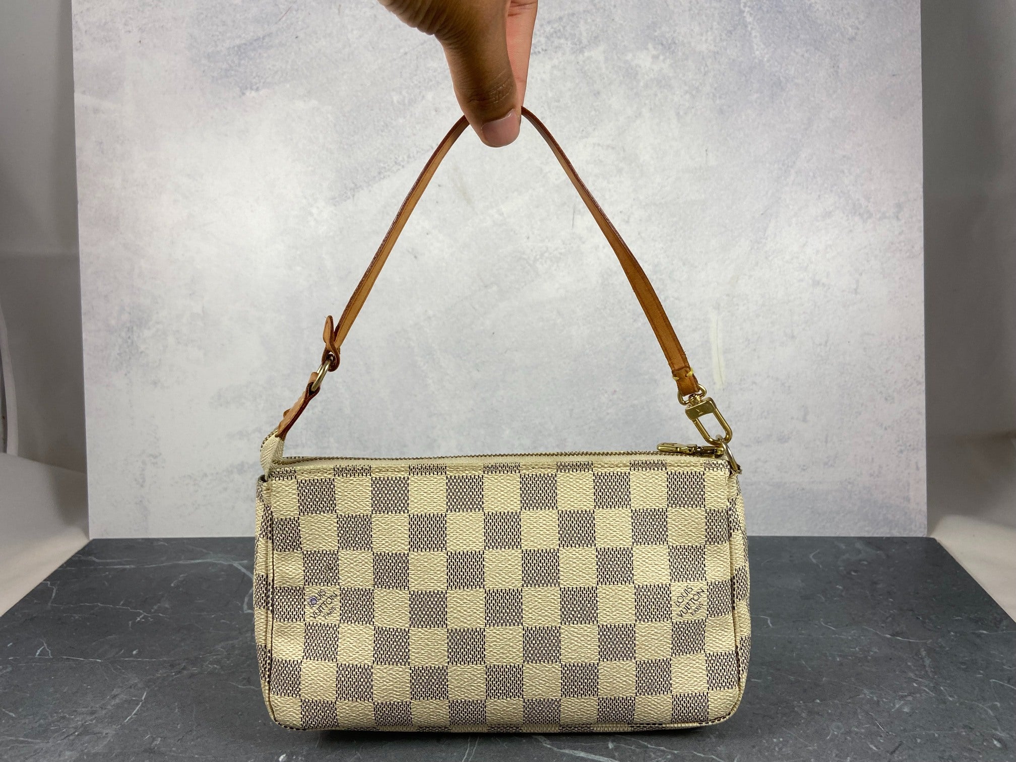 Louis Vuitton Pochette Accessoires Damier Azur Canvas