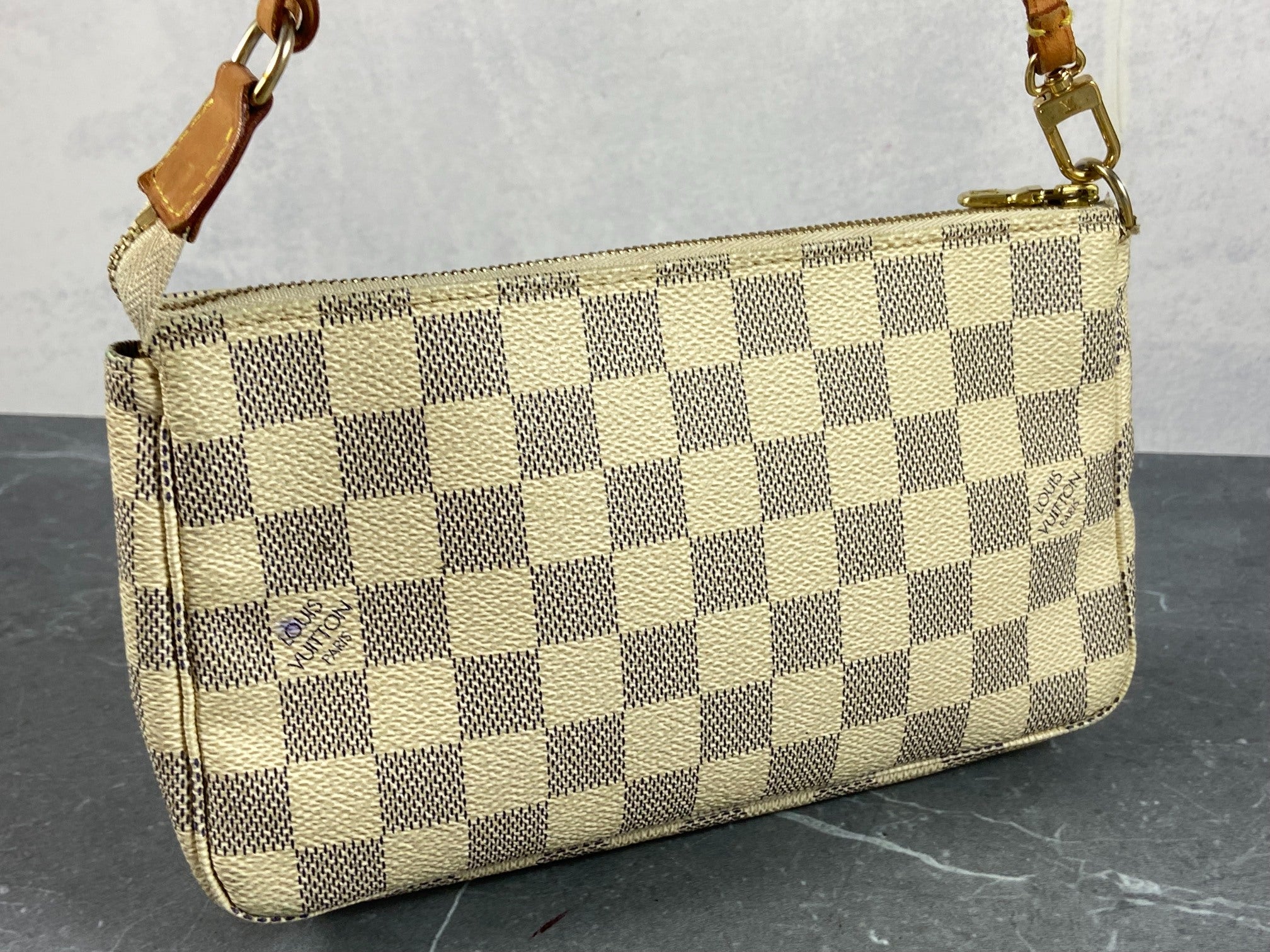 Louis Vuitton Pochette Accessoires Damier Azur Canvas