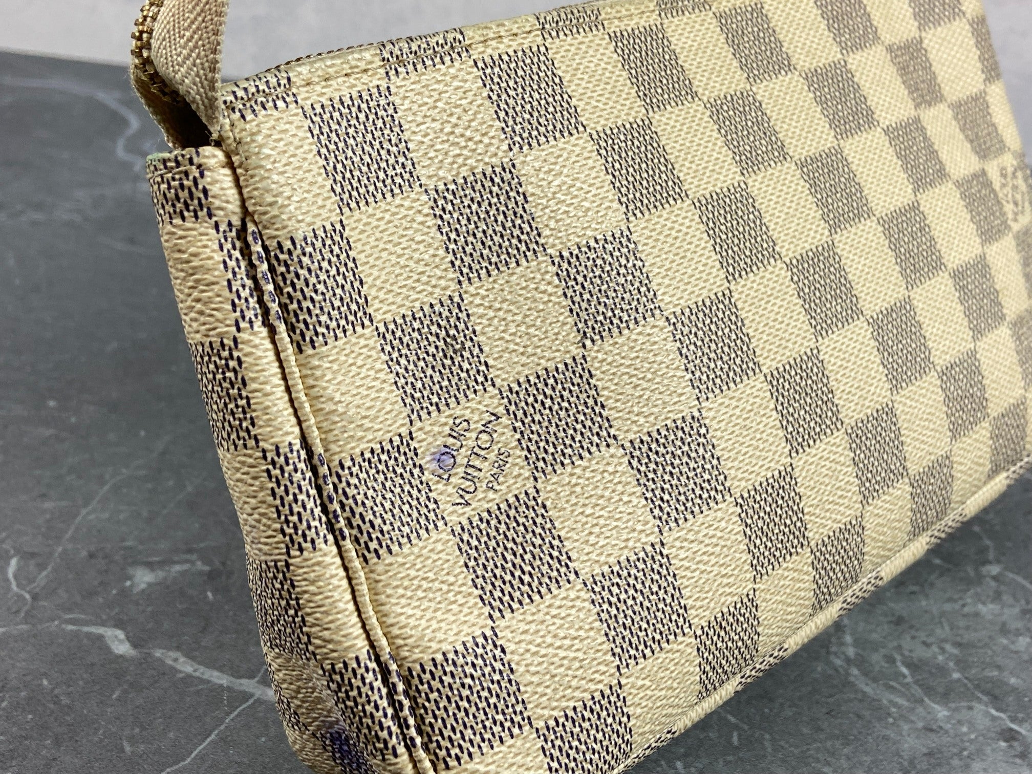 Louis Vuitton Pochette Accessoires Damier Azur Canvas