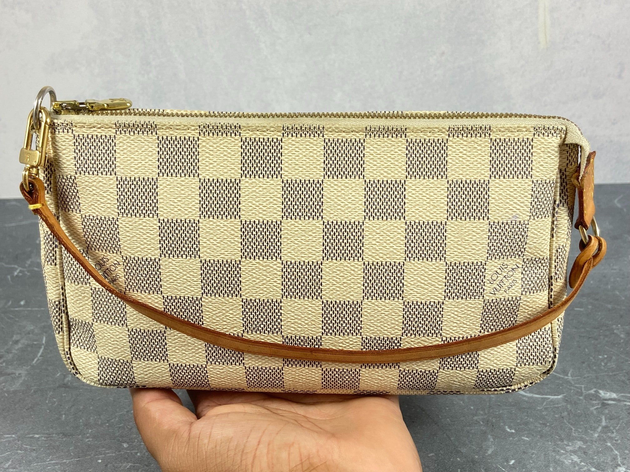 Louis Vuitton Pochette Accessoires Damier Azur Canvas