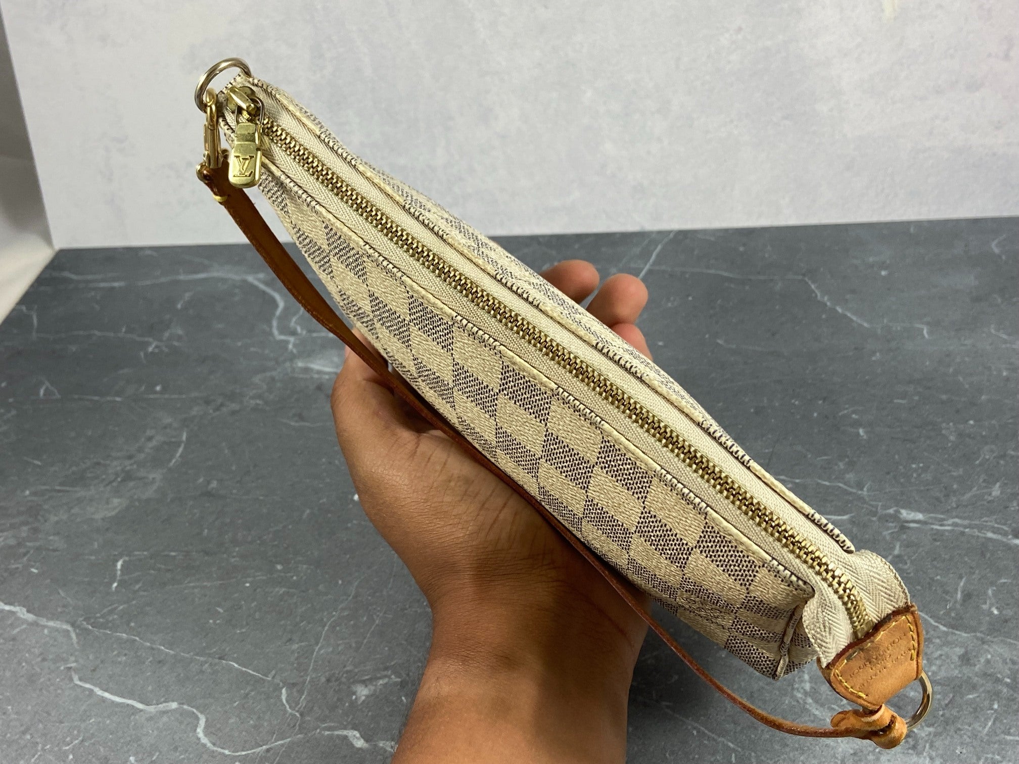 Louis Vuitton Pochette Accessoires Damier Azur Canvas