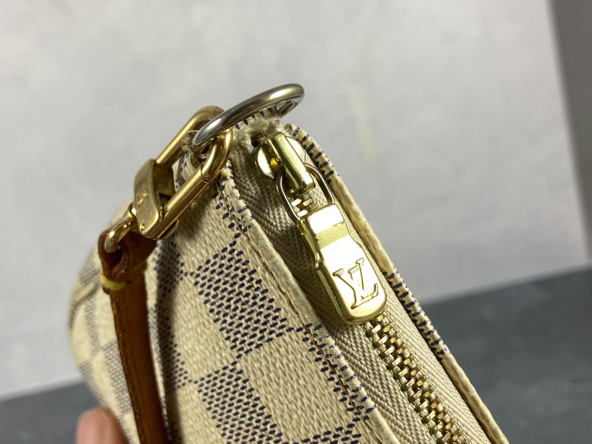 Louis Vuitton Pochette Accessoires Damier Azur Canvas