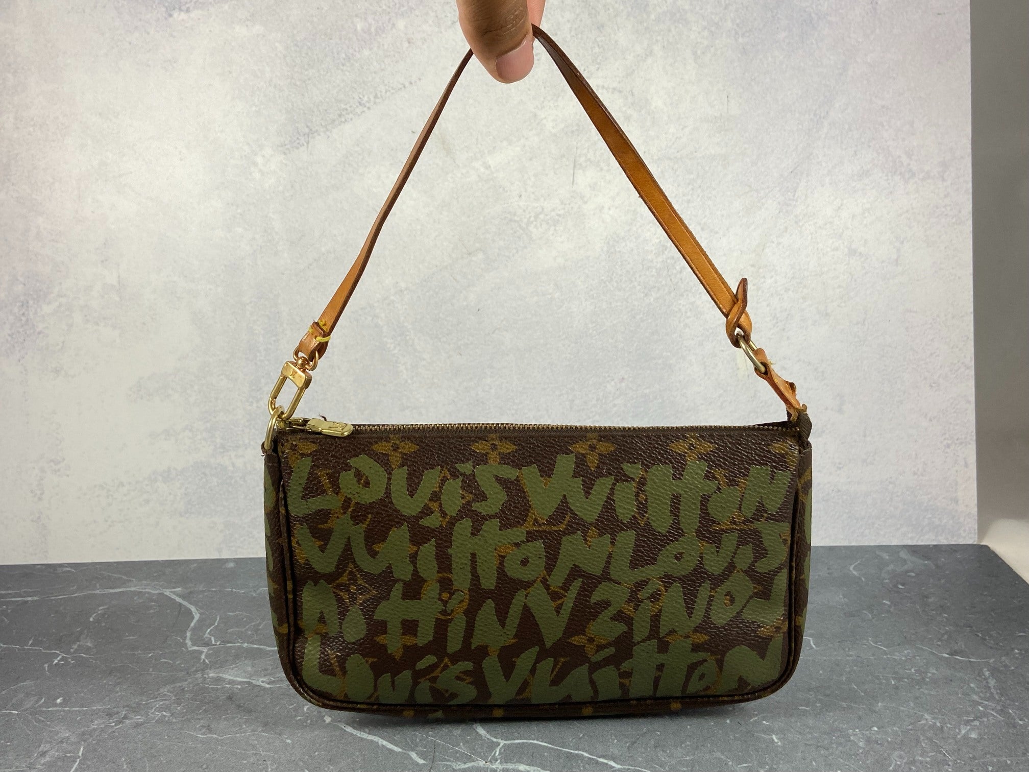 Louis Vuitton x Stephen Sprouse Pochette Accessoires Graffiti Green