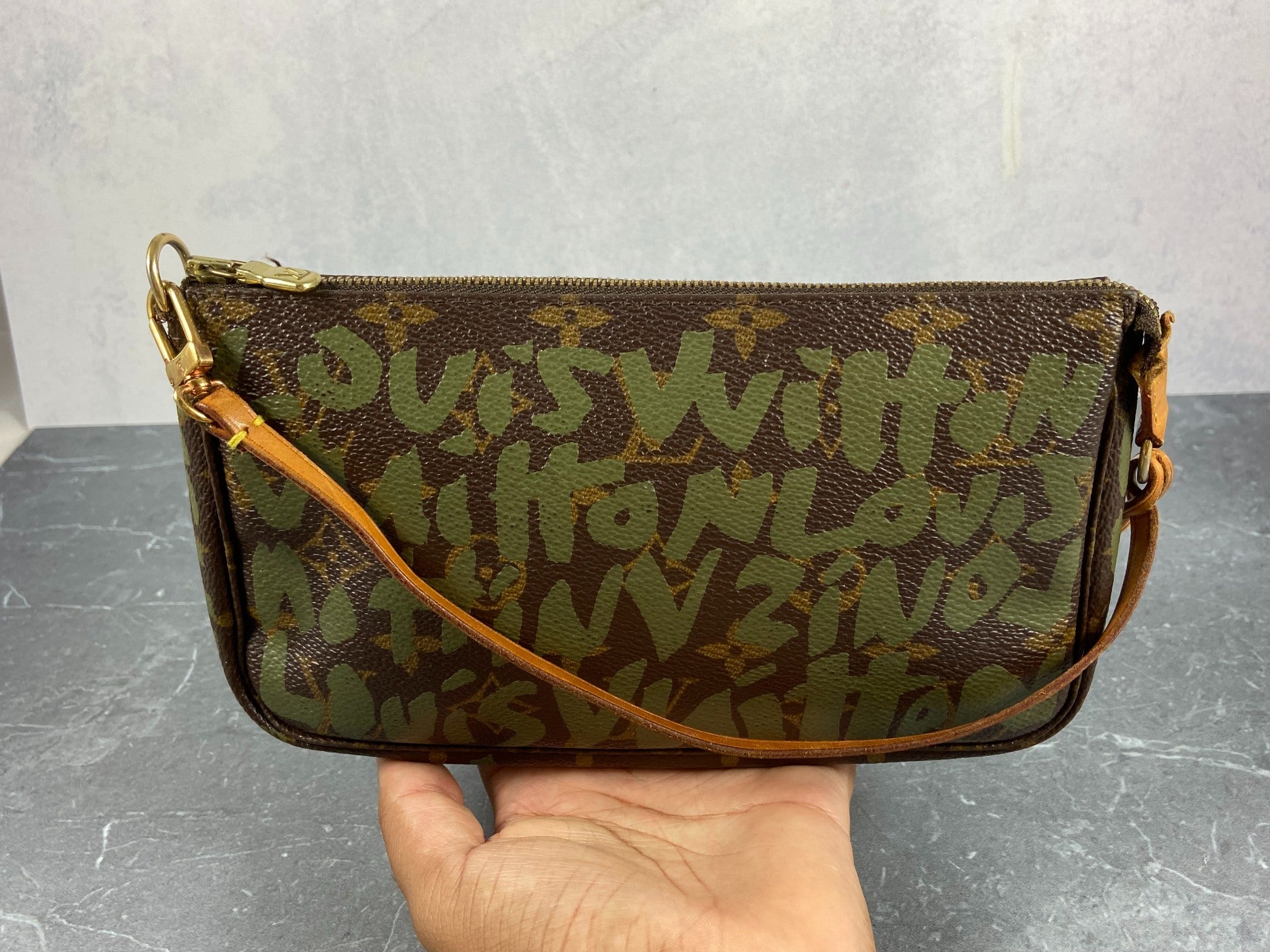 Louis Vuitton x Stephen Sprouse Pochette Accessoires Graffiti Green
