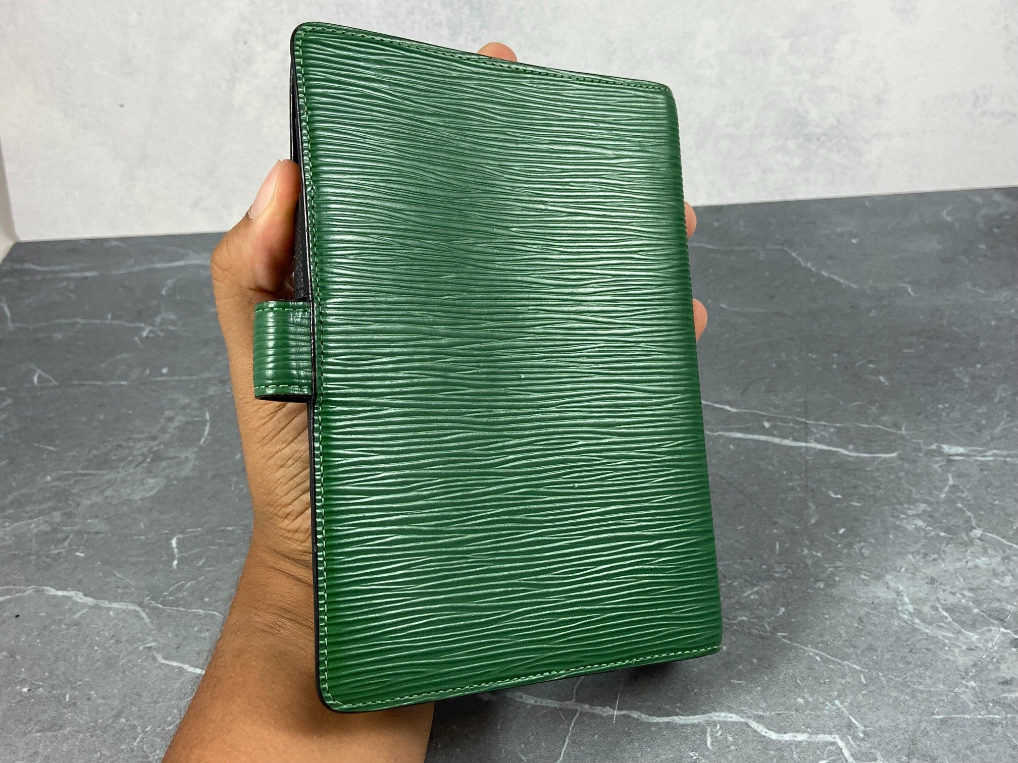 Louis Vuitton Agenda Fonctionnel MM Green Epi Leather