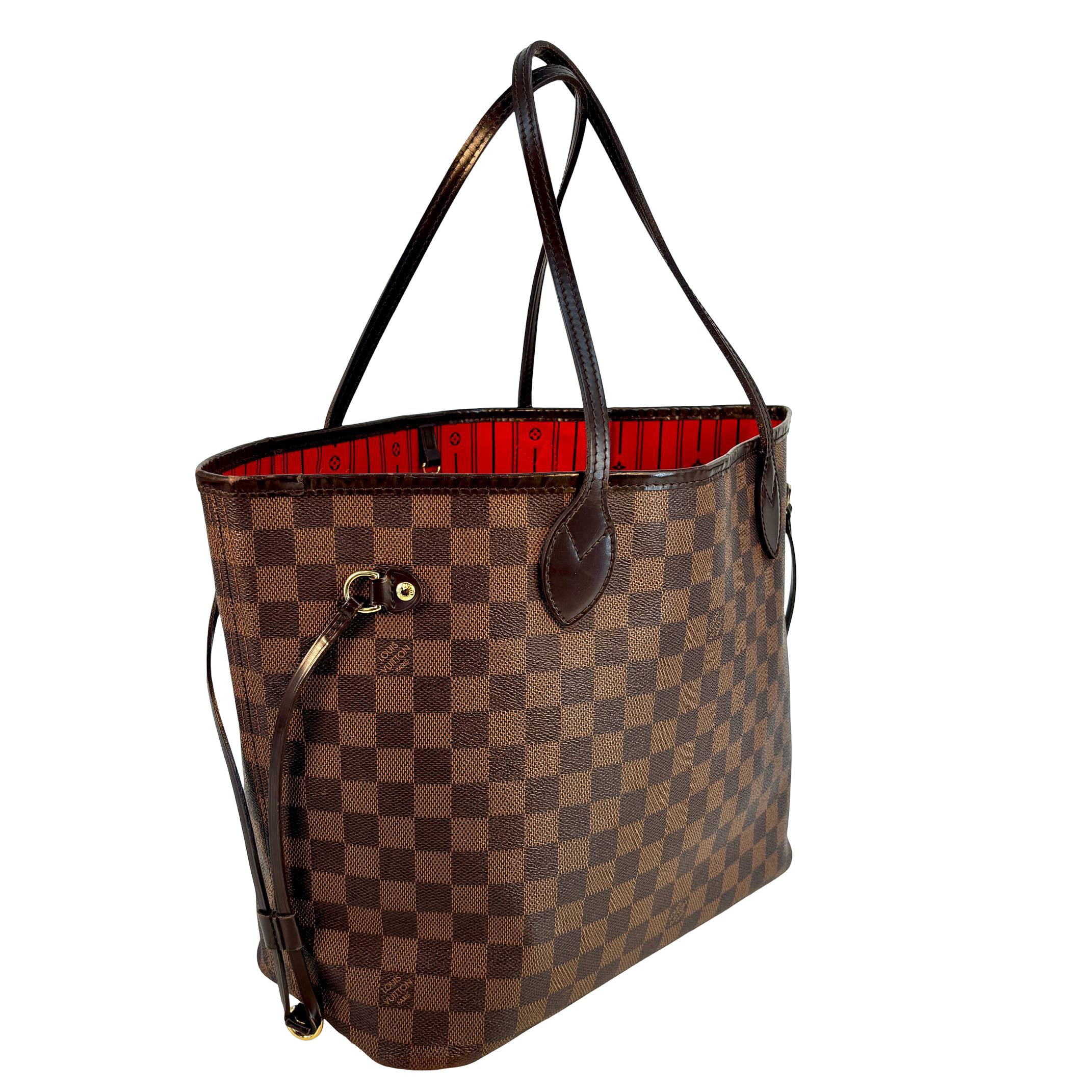 MCM Neverfull MM Braun Damier Ebene Canvas