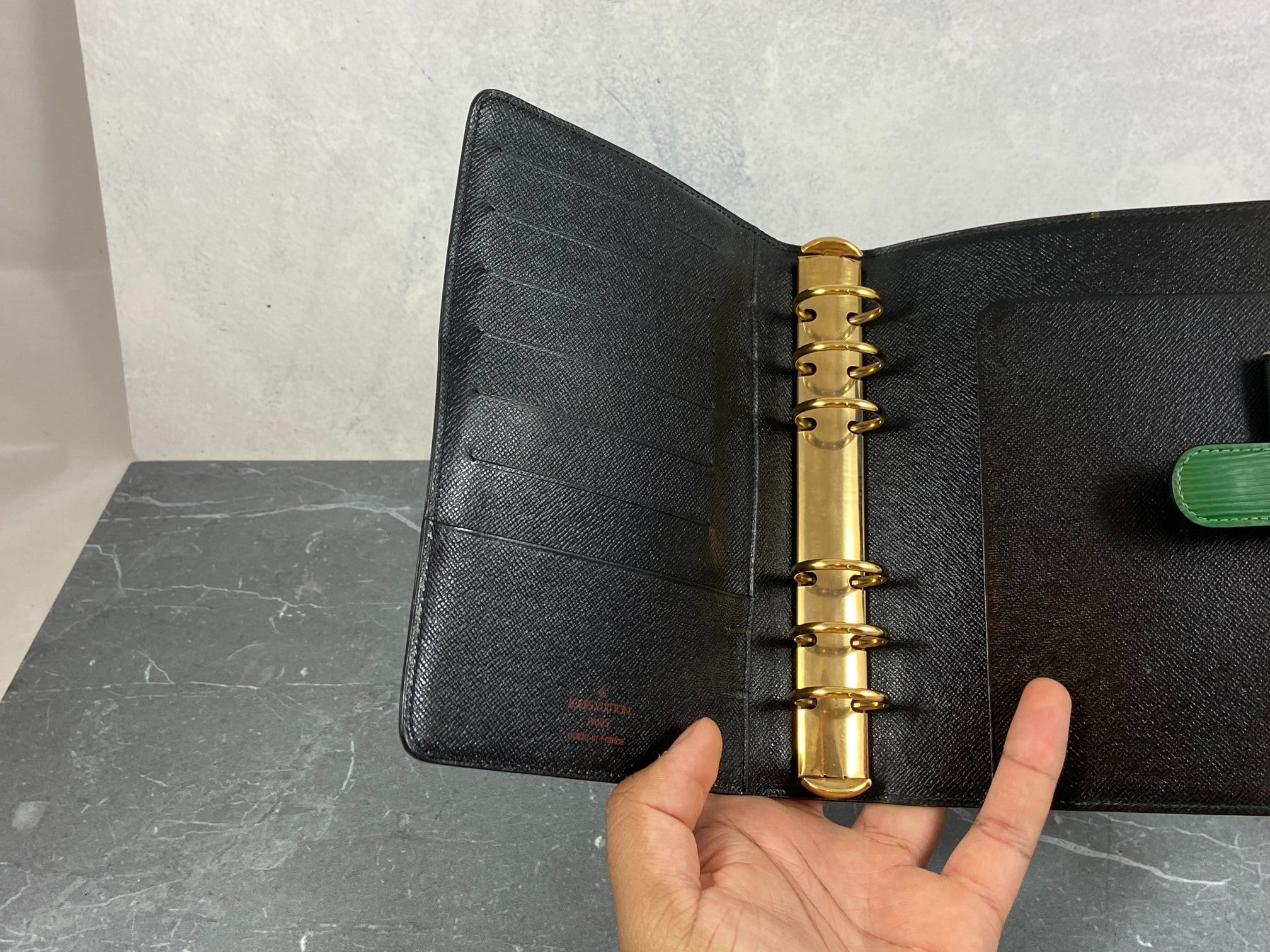 Louis Vuitton Agenda Fonctionnel MM Green Epi Leather