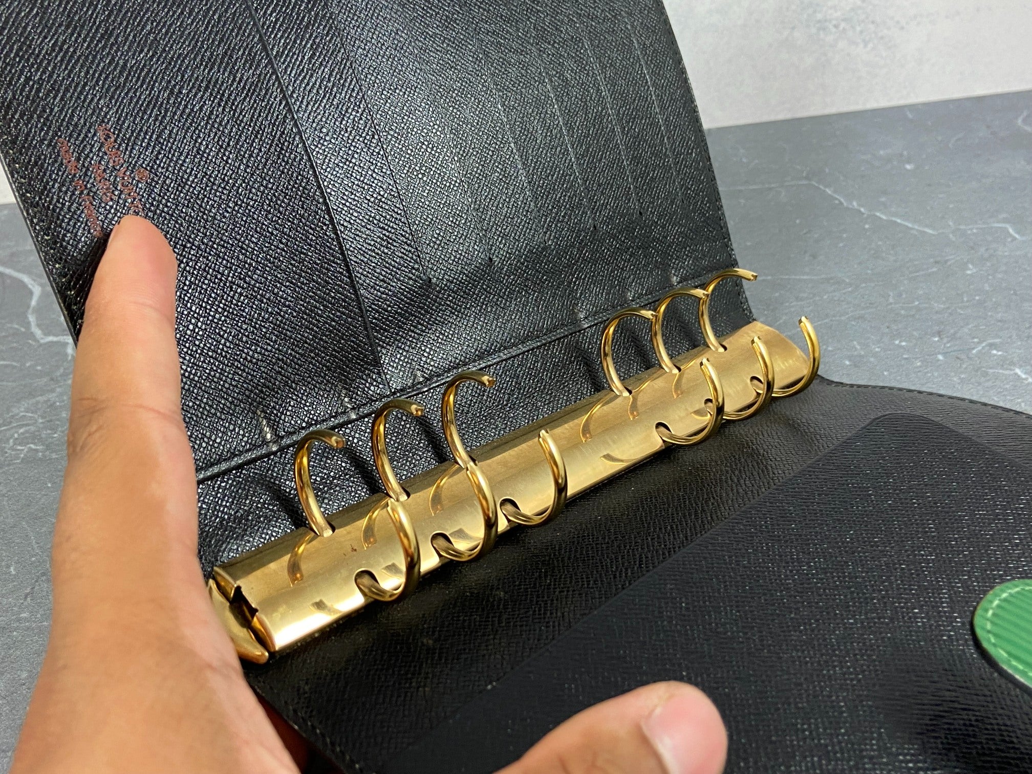 Louis Vuitton Agenda Fonctionnel MM Green Epi Leather