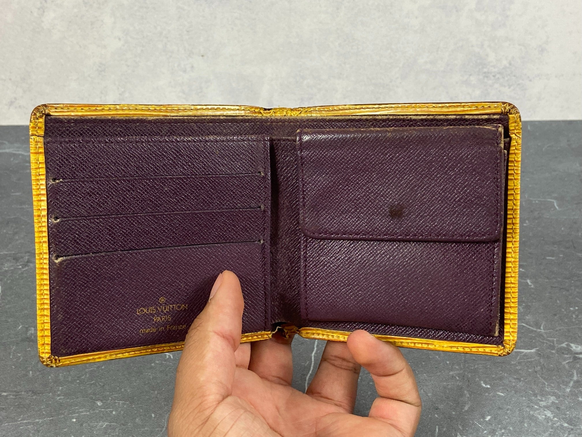 Louis Vuitton Marco Wallet Black Epi Leather