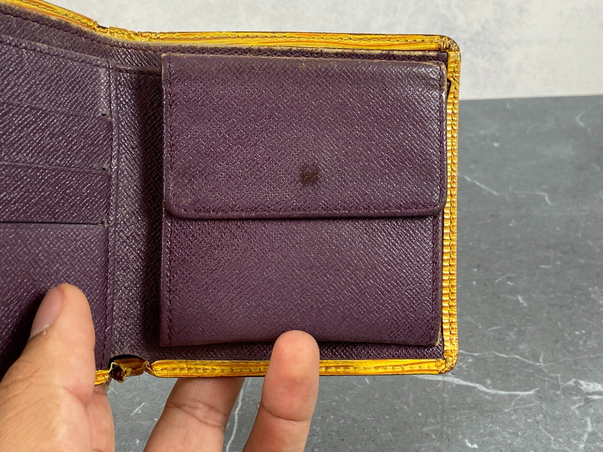 Louis Vuitton Marco Wallet Black Epi Leather