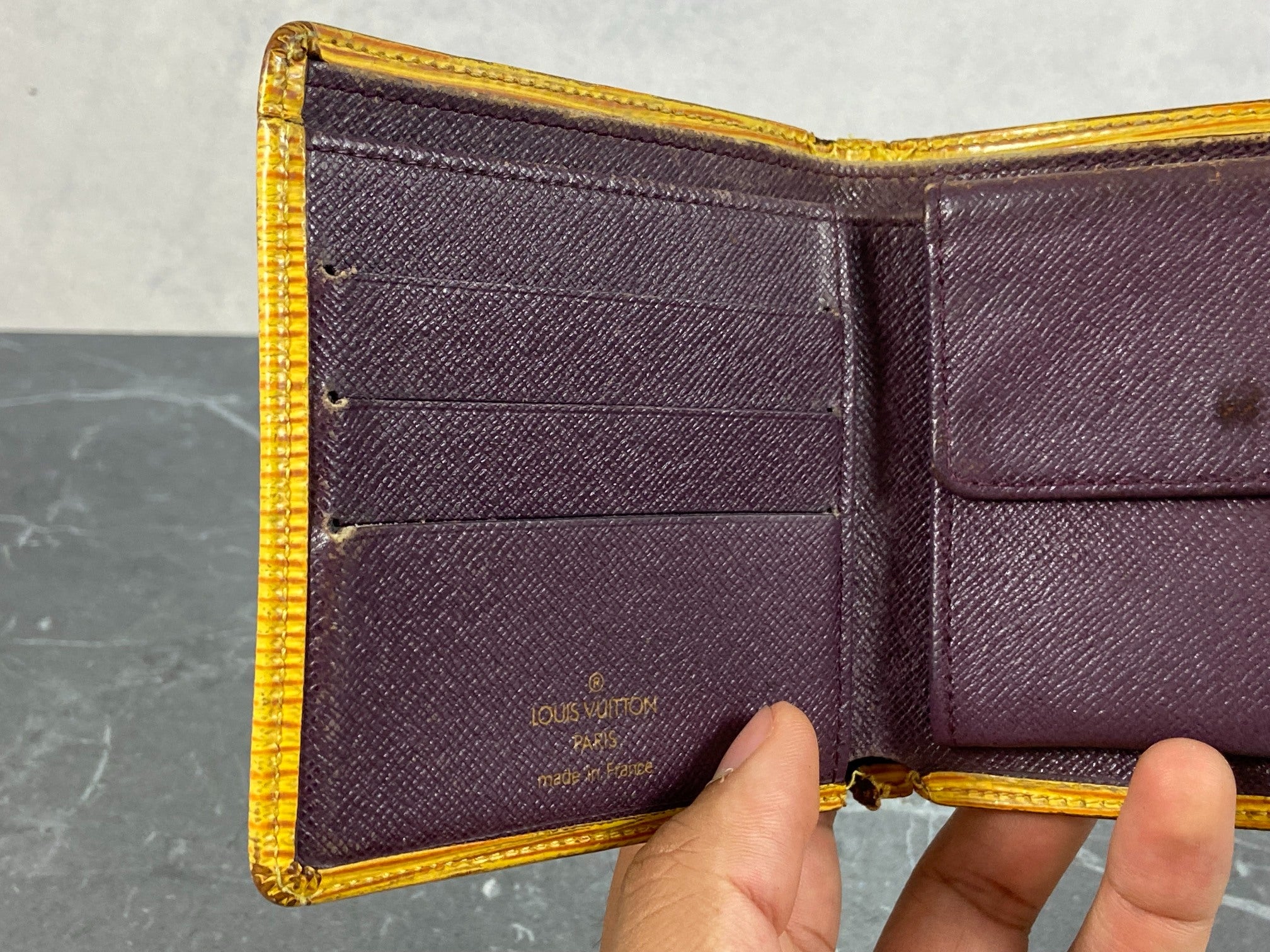 Louis Vuitton Marco Wallet Black Epi Leather