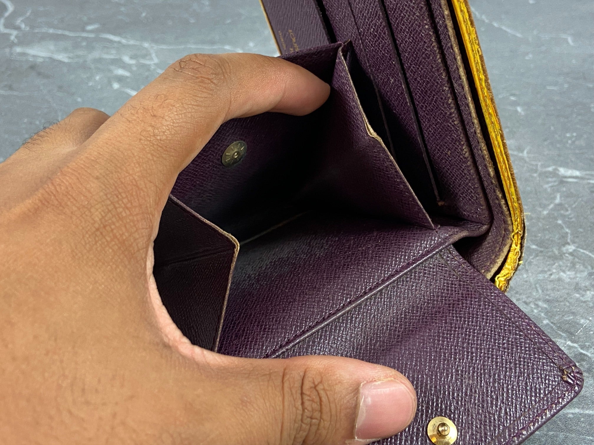 Louis Vuitton Marco Wallet Black Epi Leather