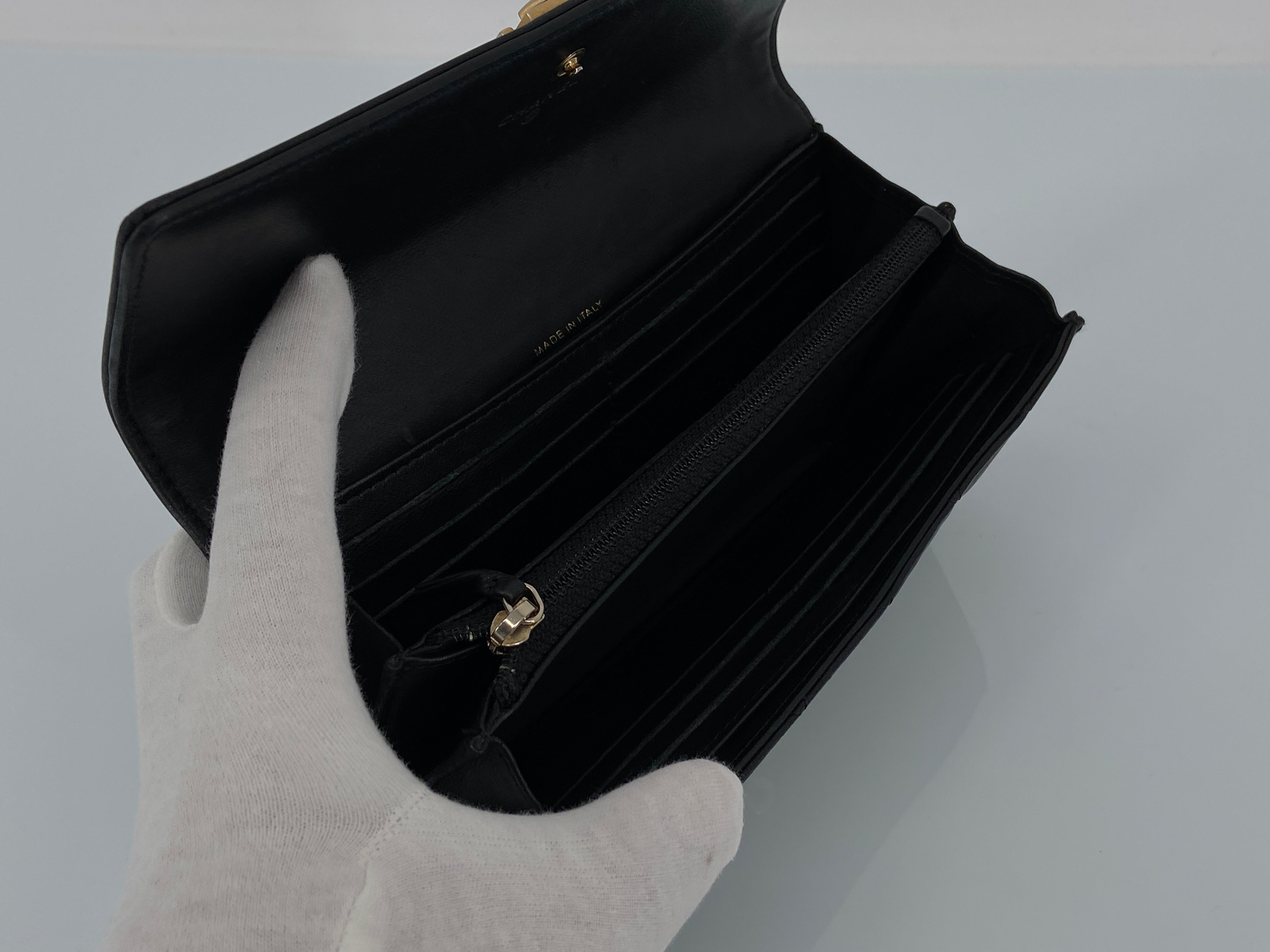 Chanel Boy Flap Wallet Black Leather