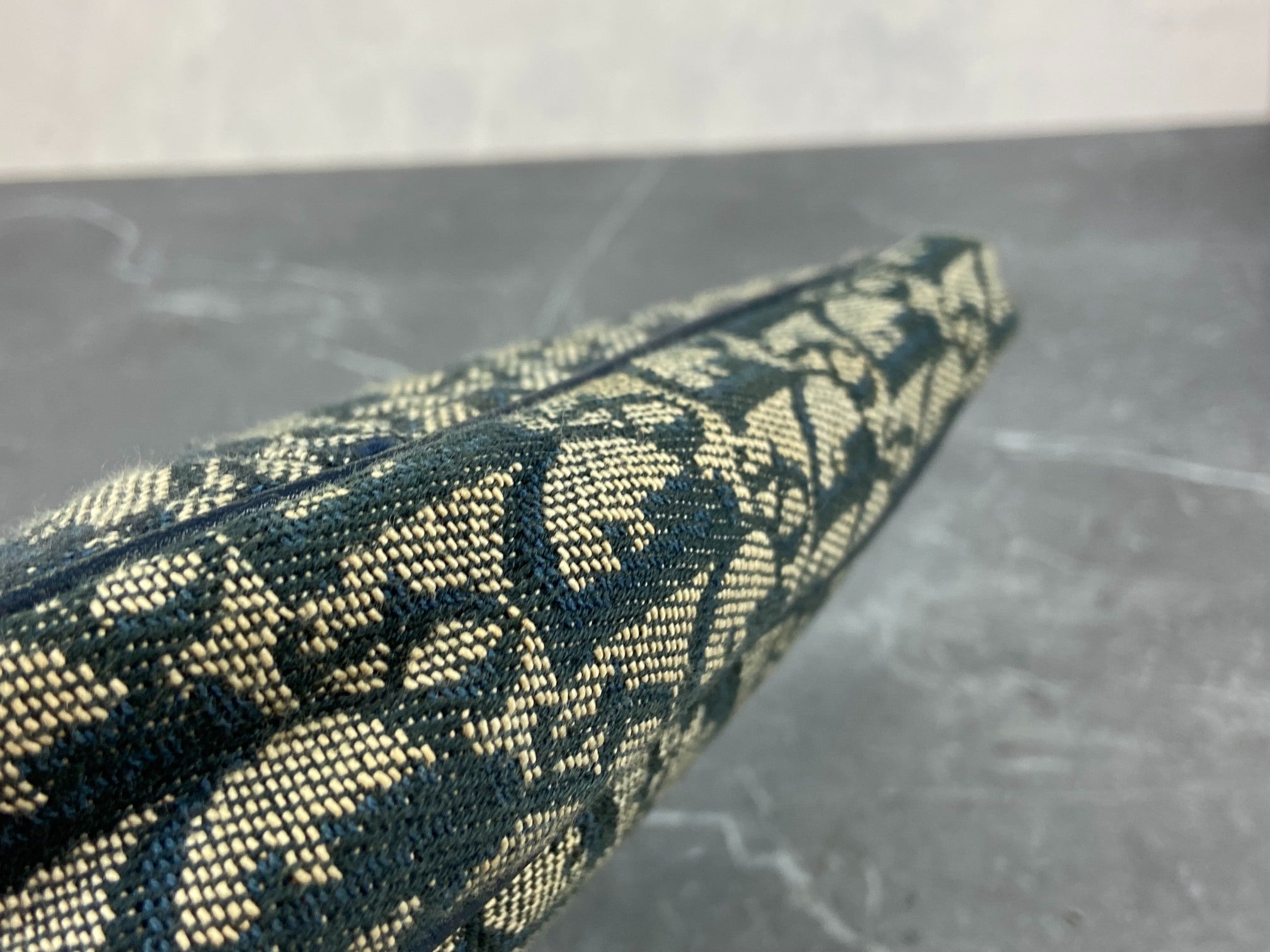 Christian Dior Saddle Pochette / Mini / Hobo Bag Navy Trotter Monogram