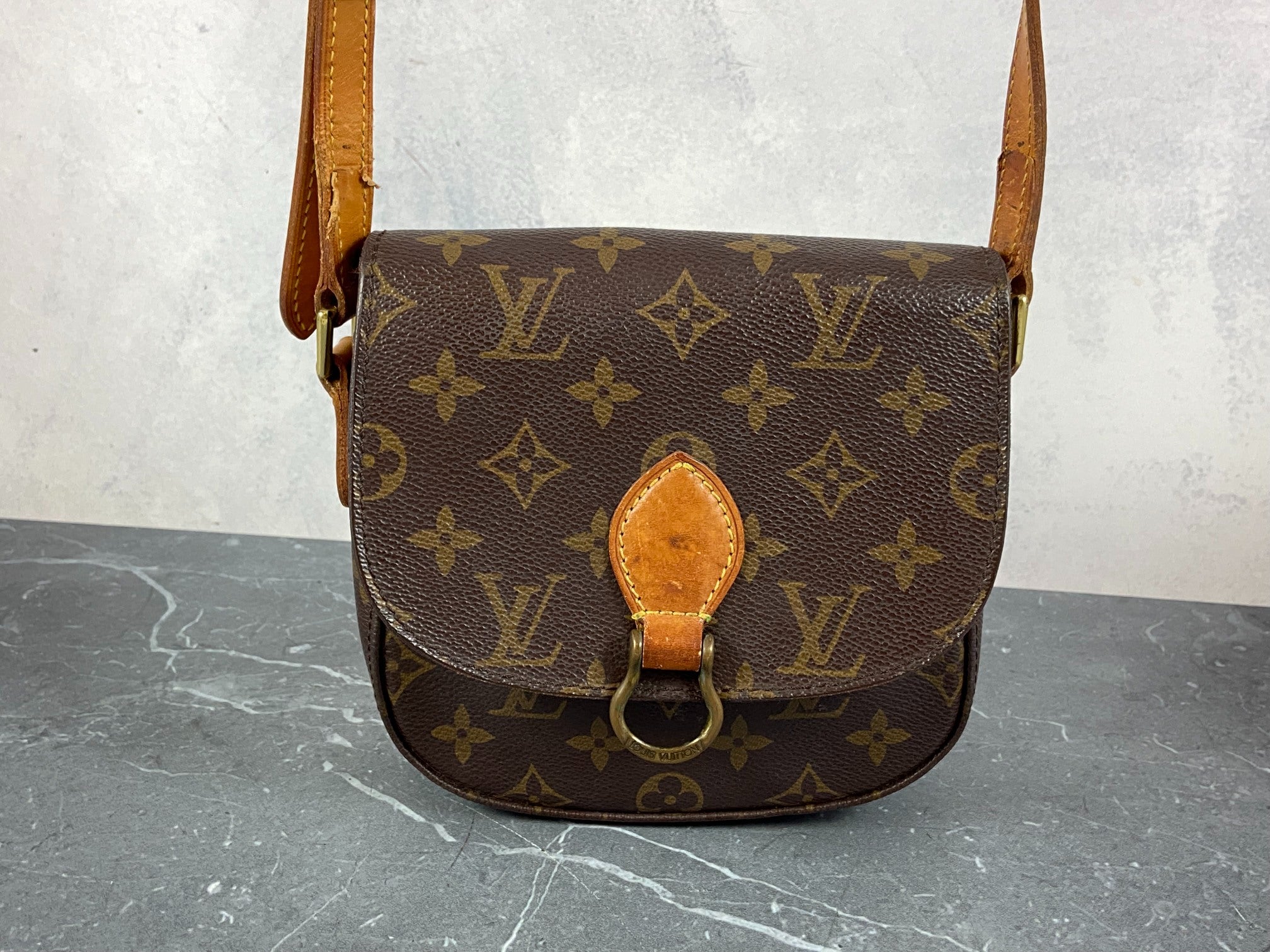 Louis Vuitton Mini Saint Cloud Shoulder Bag Monogram Canvas