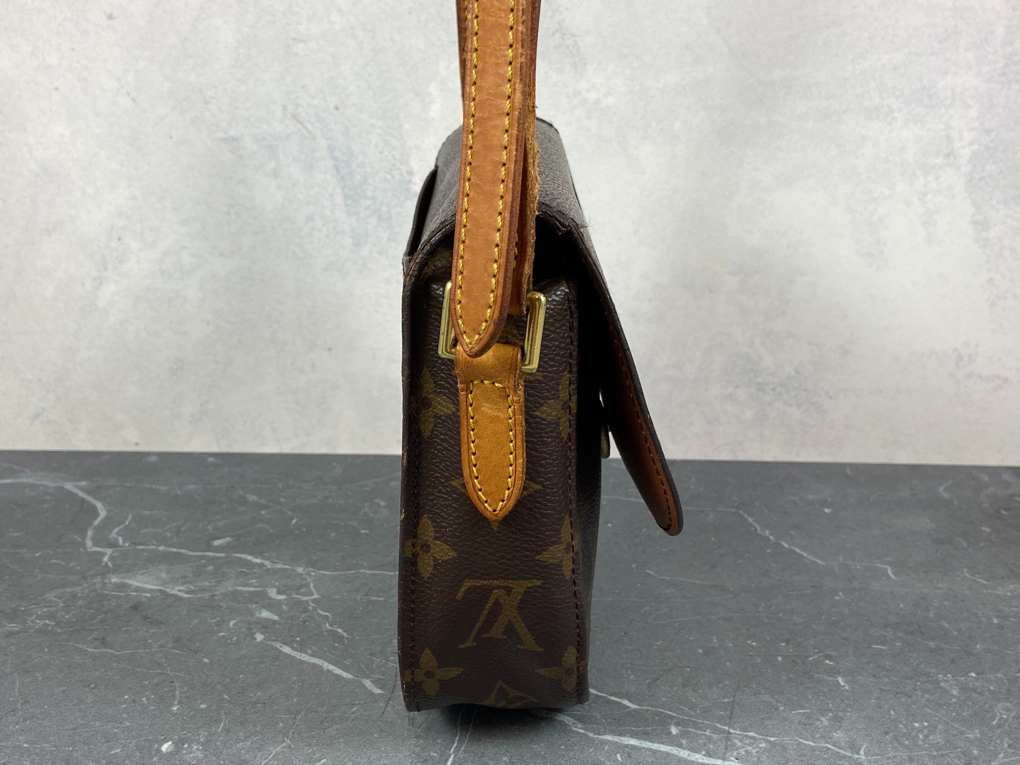 Louis Vuitton Mini Saint Cloud Shoulder Bag Monogram Canvas