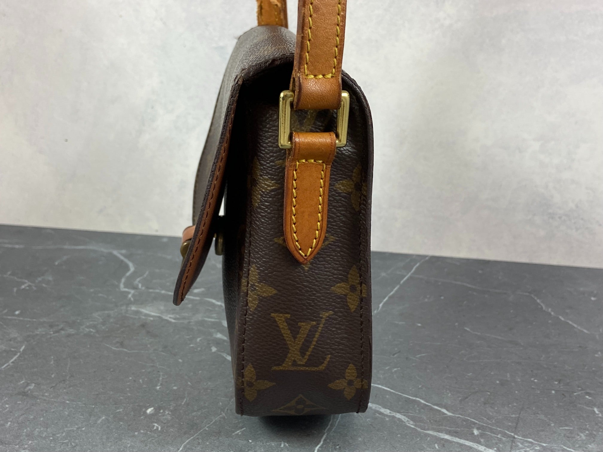 Louis Vuitton Mini Saint Cloud Shoulder Bag Monogram Canvas