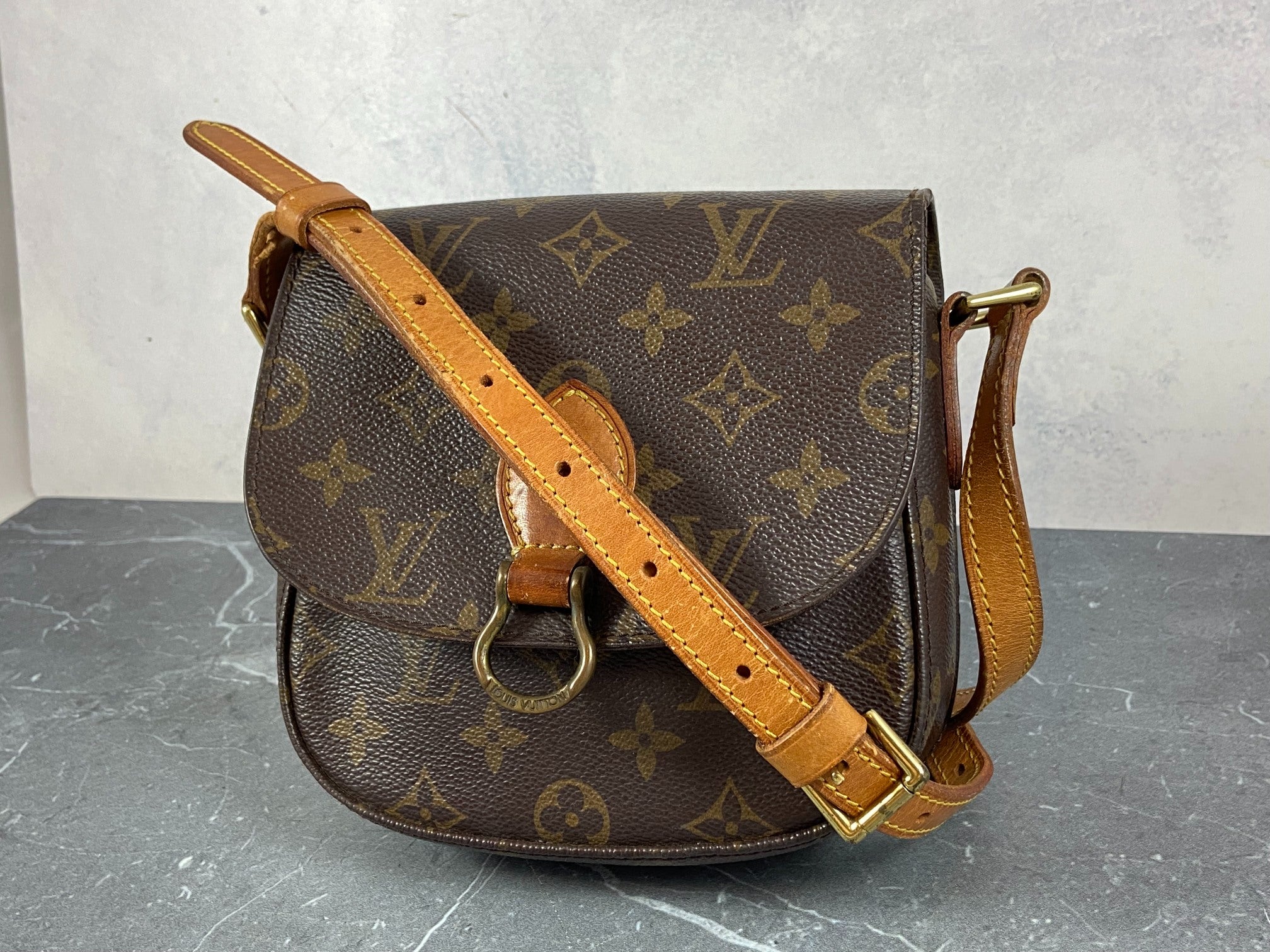 Louis Vuitton Mini Saint Cloud Shoulder Bag Monogram Canvas