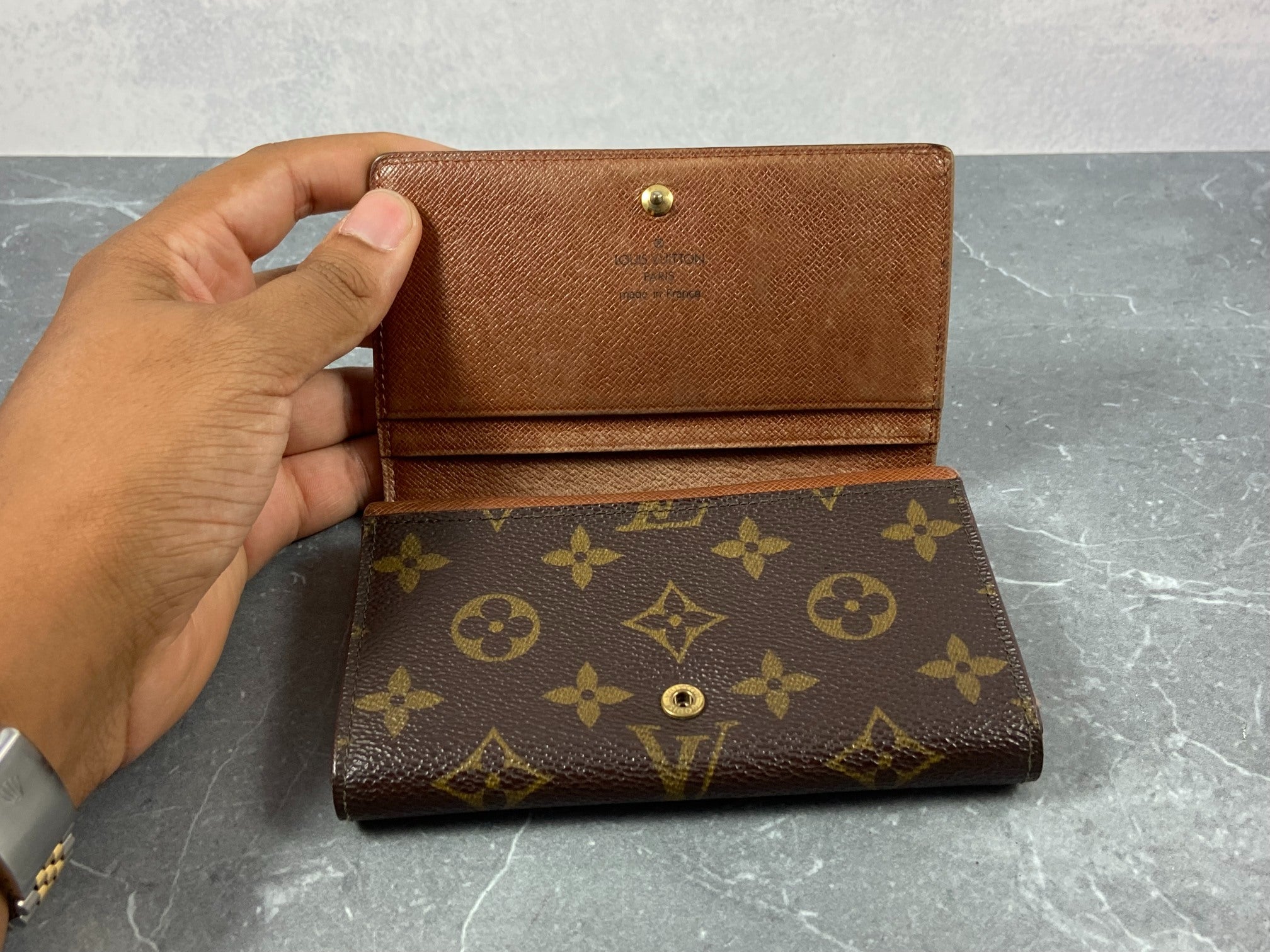 Louis Vuitton Porte-Monnaie Tresor Monogram Canvas