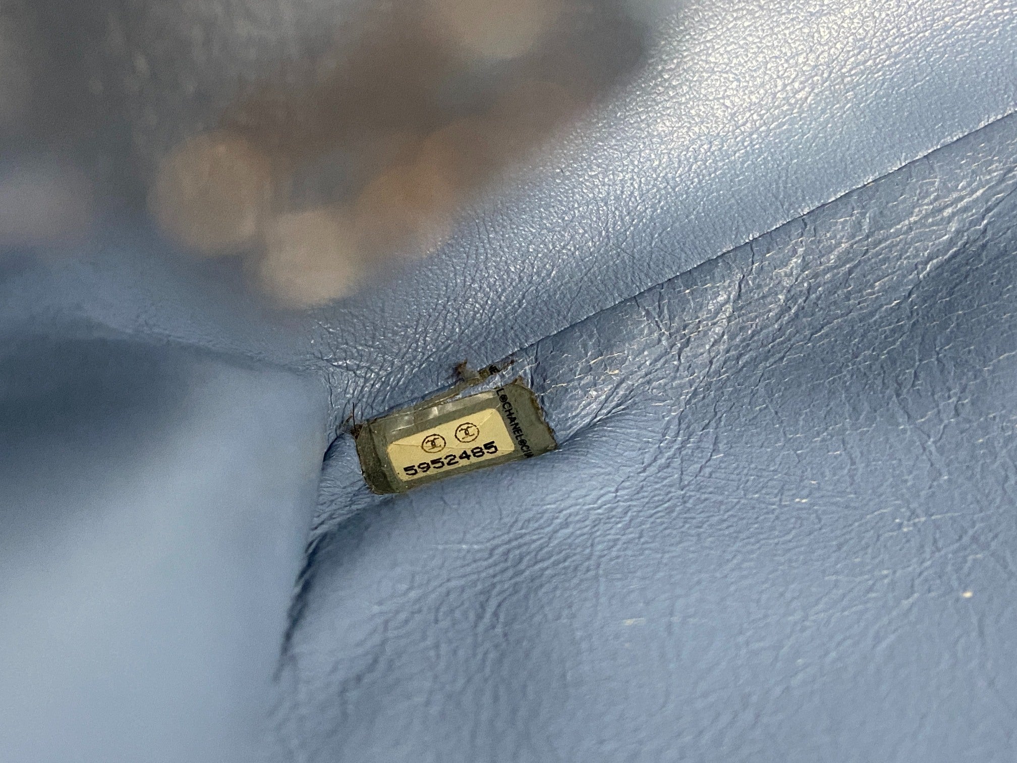 Chanel Timeless Flap Bag Medium Light Blue Jersey