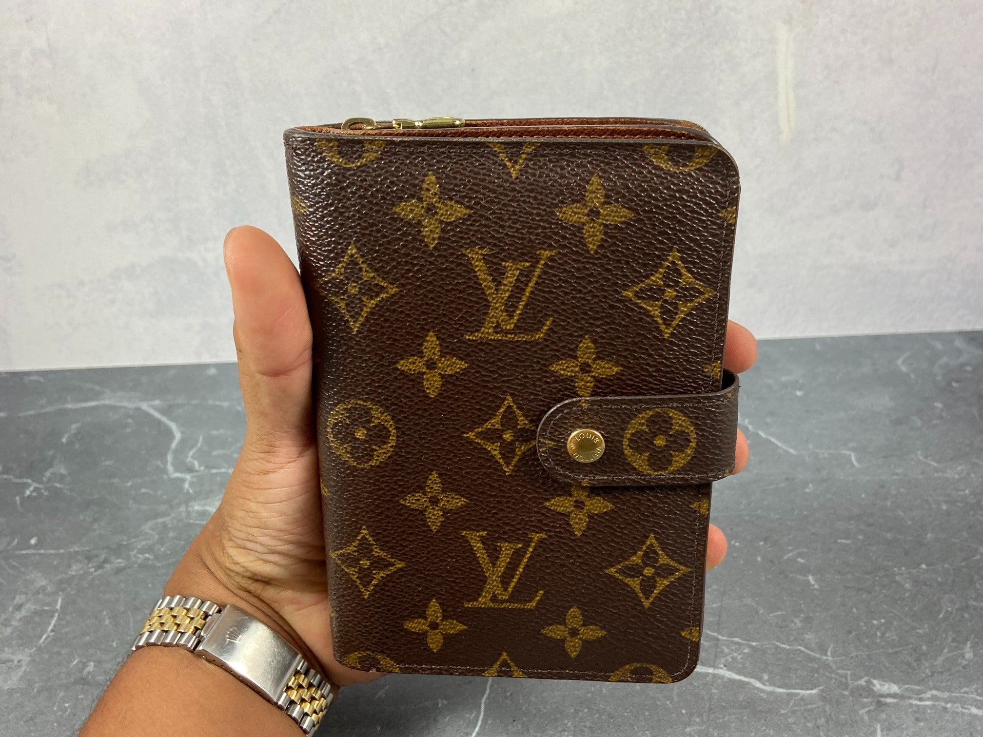 Louis Vuitton Porto Paper Zip Wallet Monogram Canvas