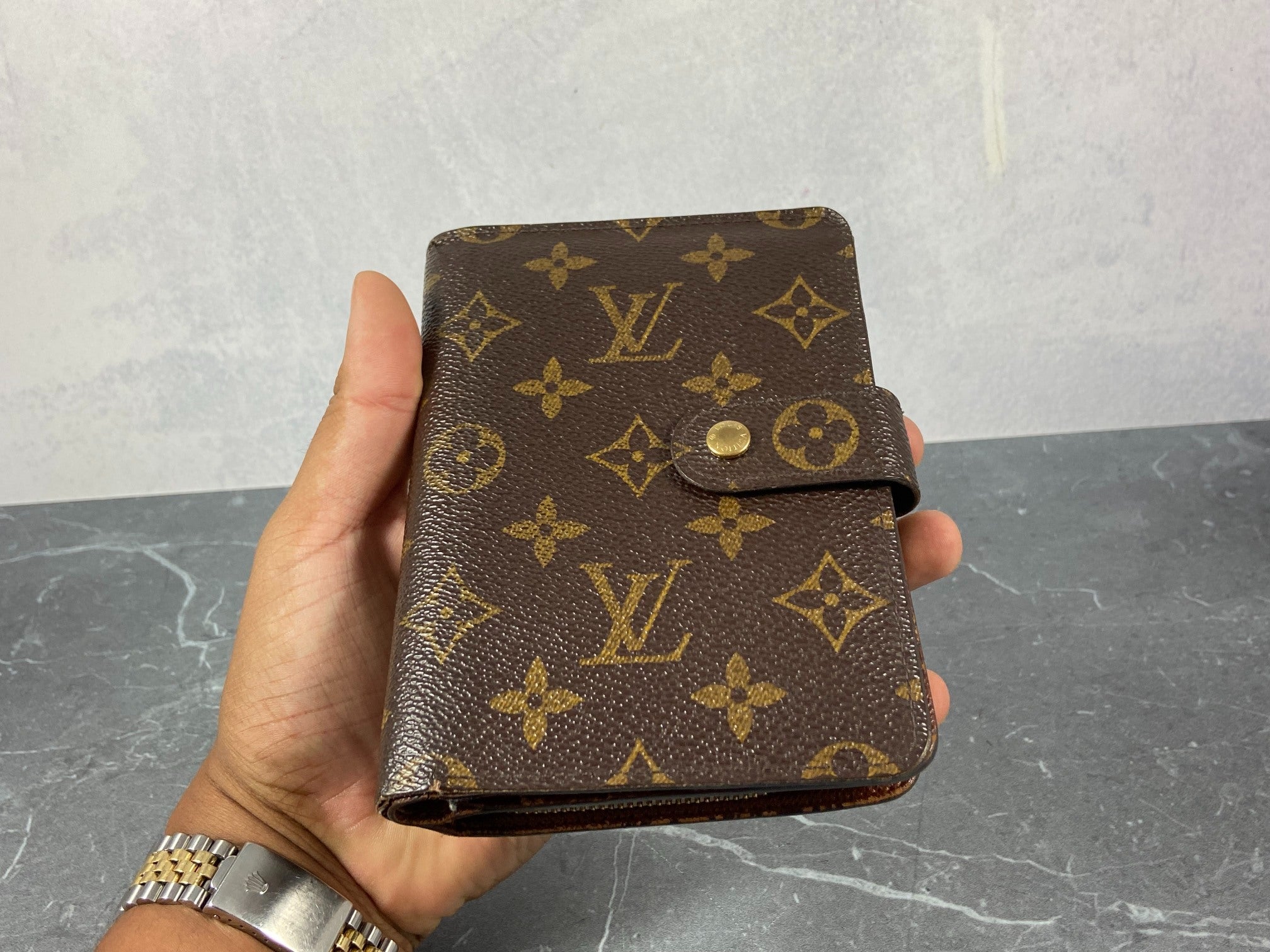 Louis Vuitton Porto Paper Zip Wallet Monogram Canvas