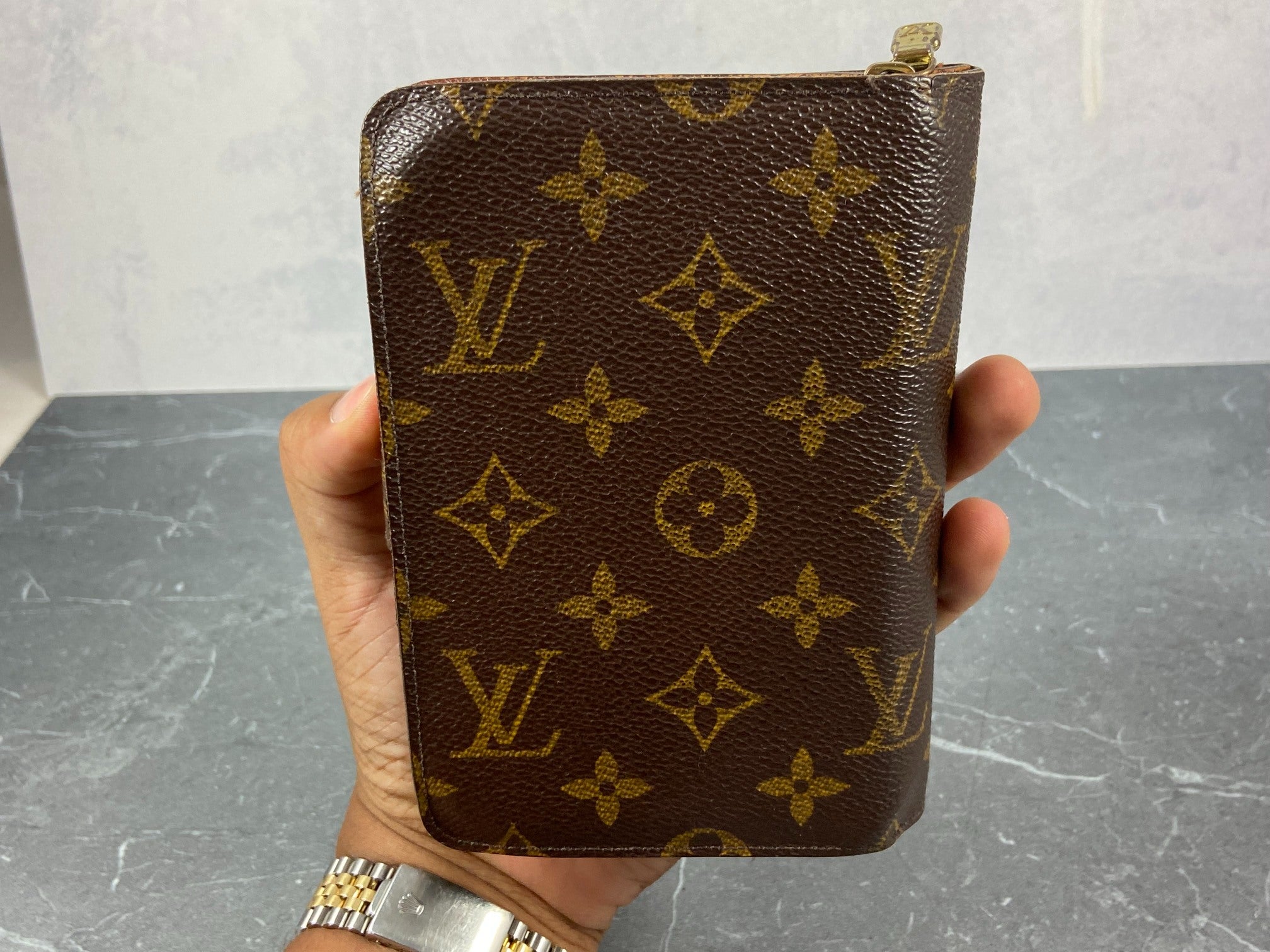 Louis Vuitton Porto Paper Zip Wallet Monogram Canvas