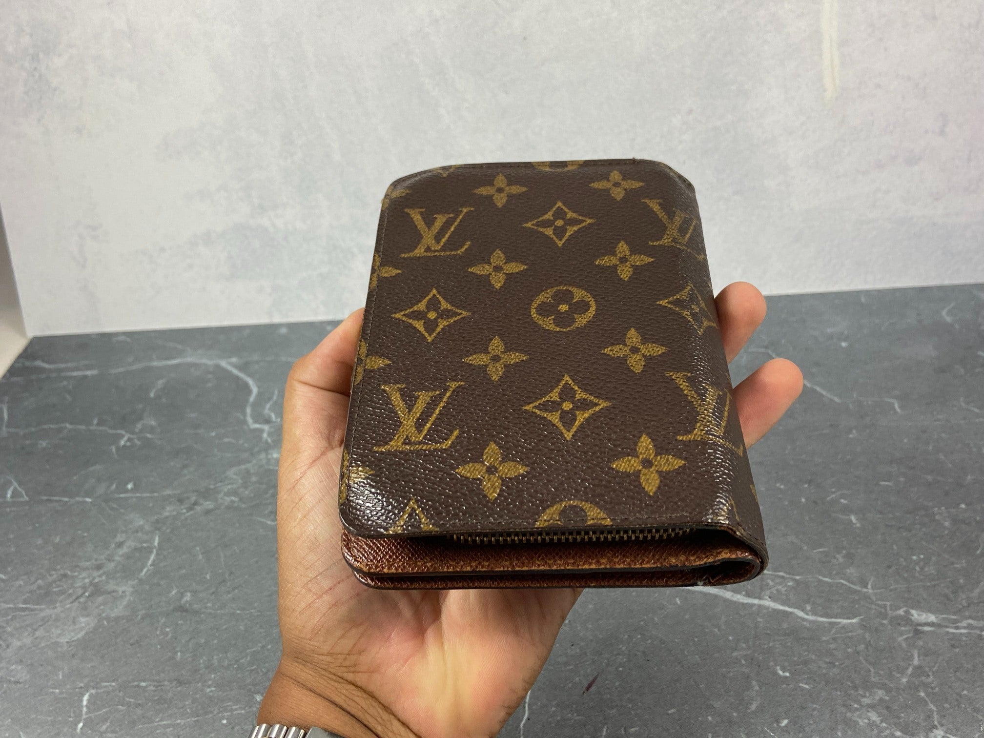 Louis Vuitton Porto Paper Zip Wallet Monogram Canvas