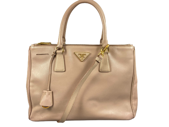 Prada Galleria Hand Bag Rose Saffiano Leather