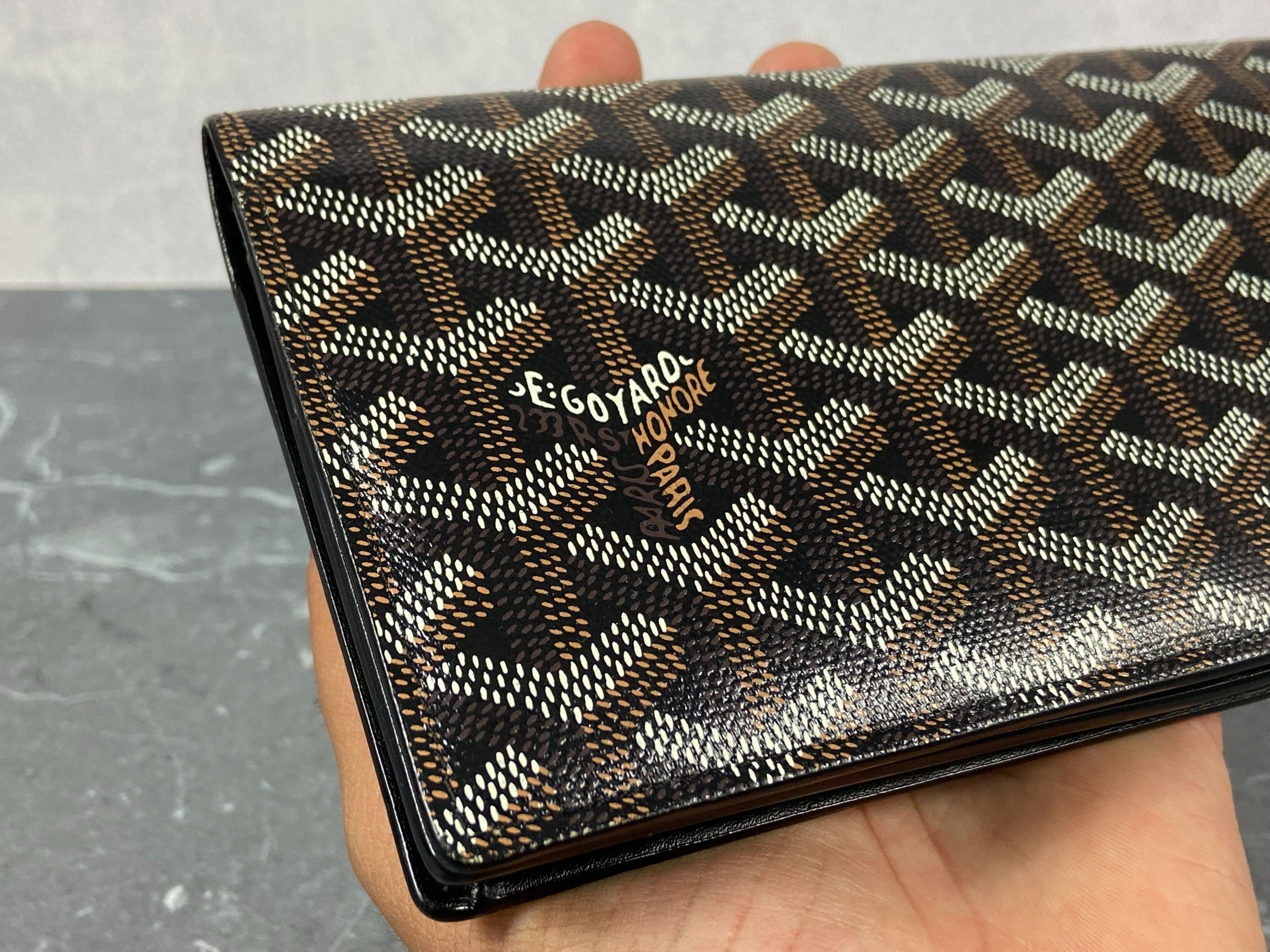 Goyard Richelieu Wallet Black Monogram