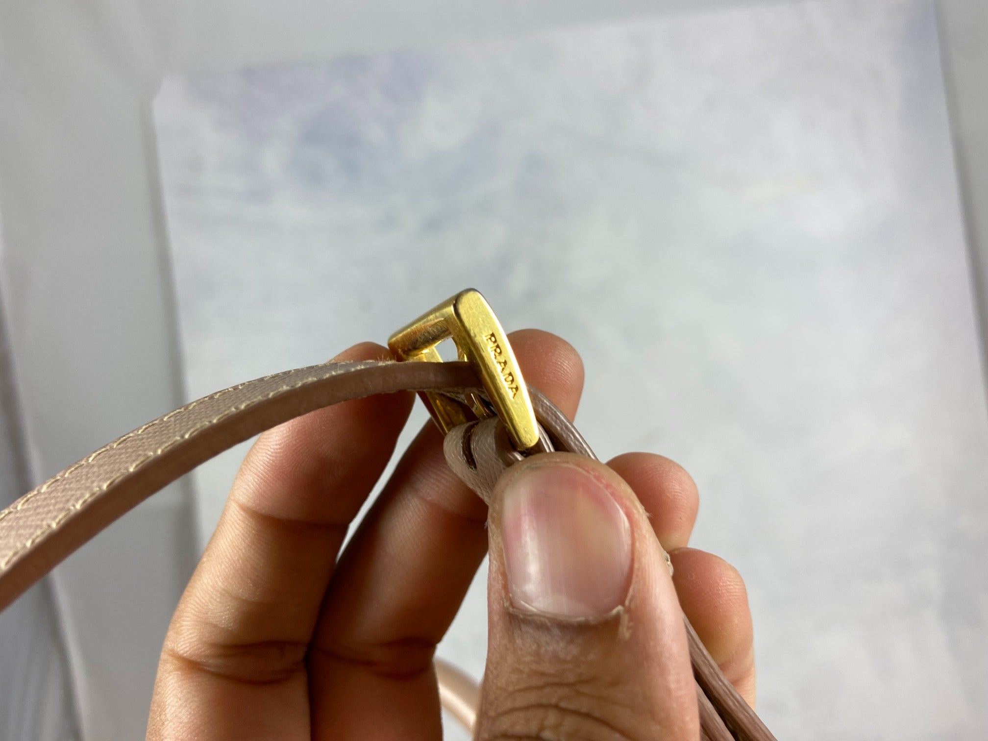 Prada Galleria Hand Bag Rose Saffiano Leather