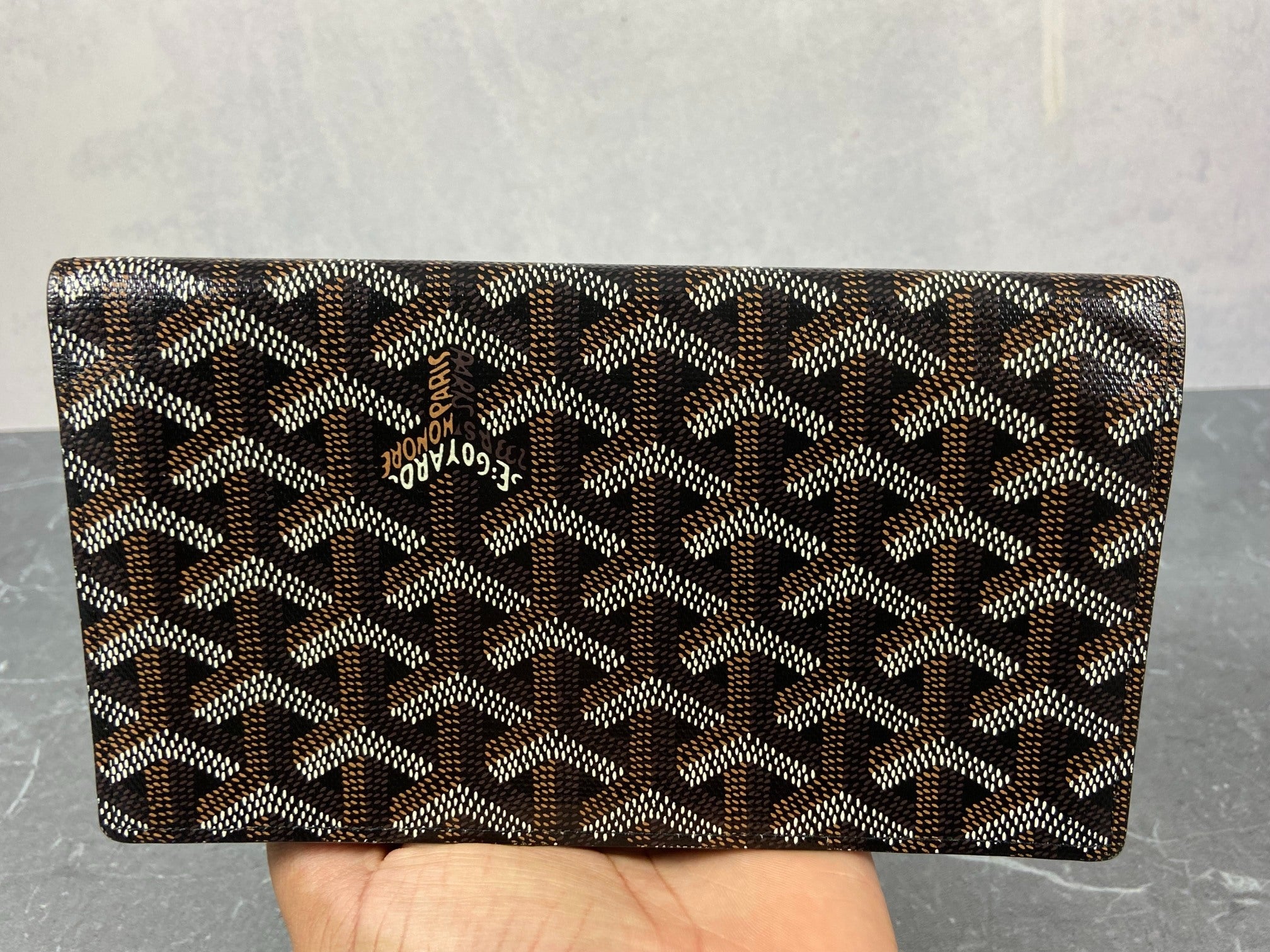 Goyard Richelieu Wallet Black Monogram