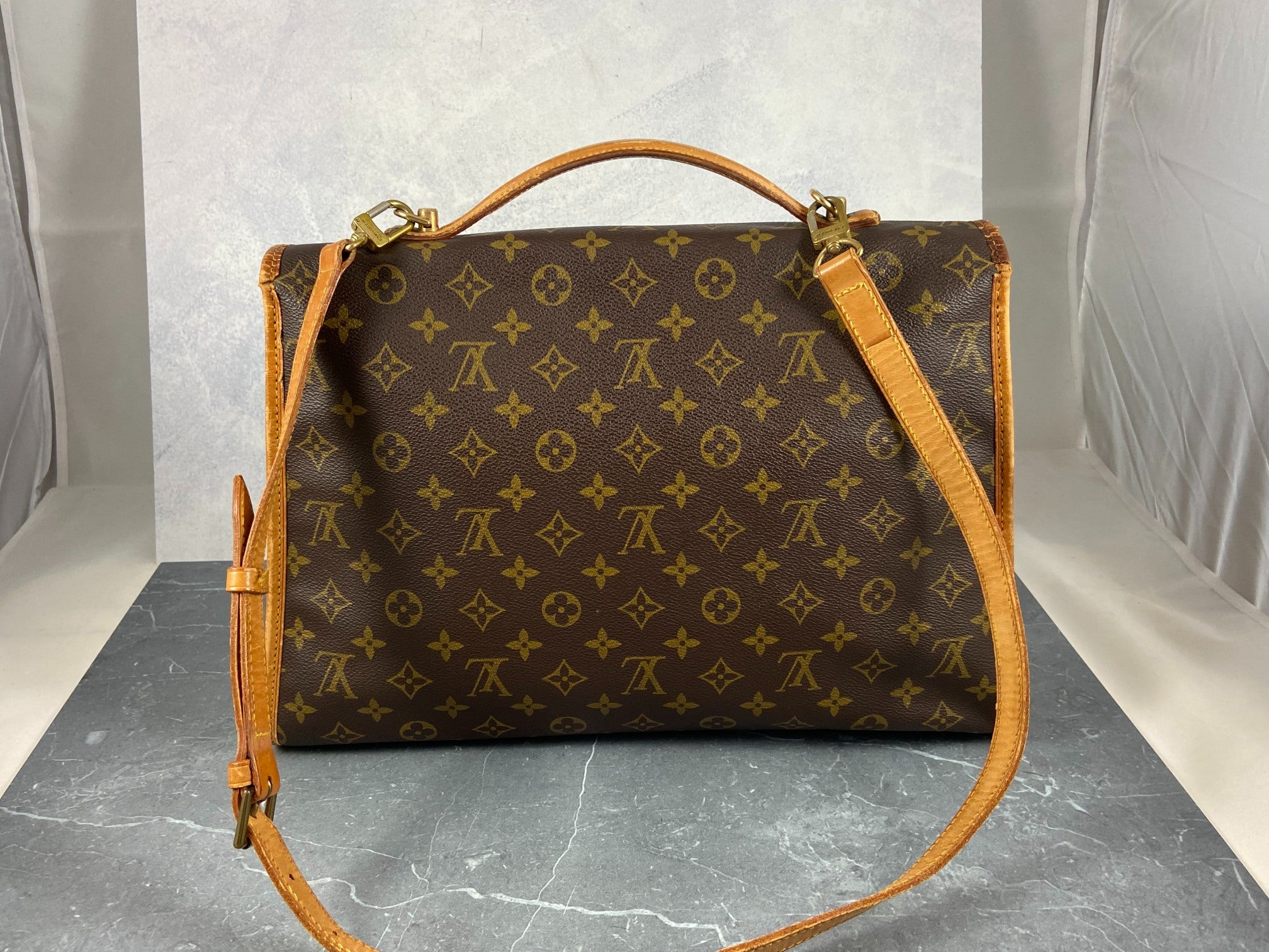 Louis Vuitton Beverly MM Briefcase Bag Monogram Canvas