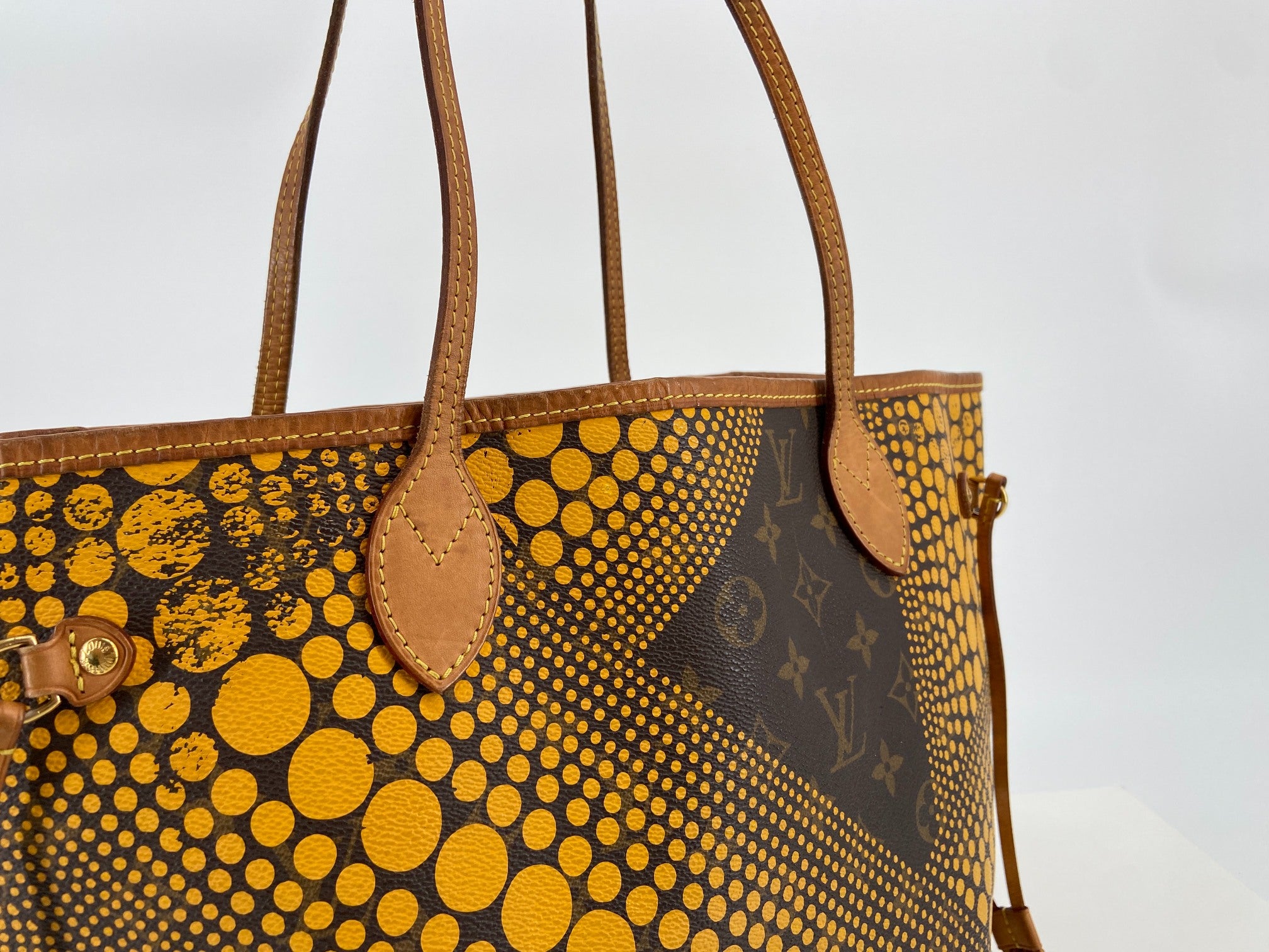 Louis Vuitton x Yayoi Kusama Neverfull MM Yellow Infinity Dots Monogram Canvas