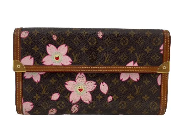 Louis Vuitton x Takashi Murakami Porte Tresor International Wallet Cherry Blossom