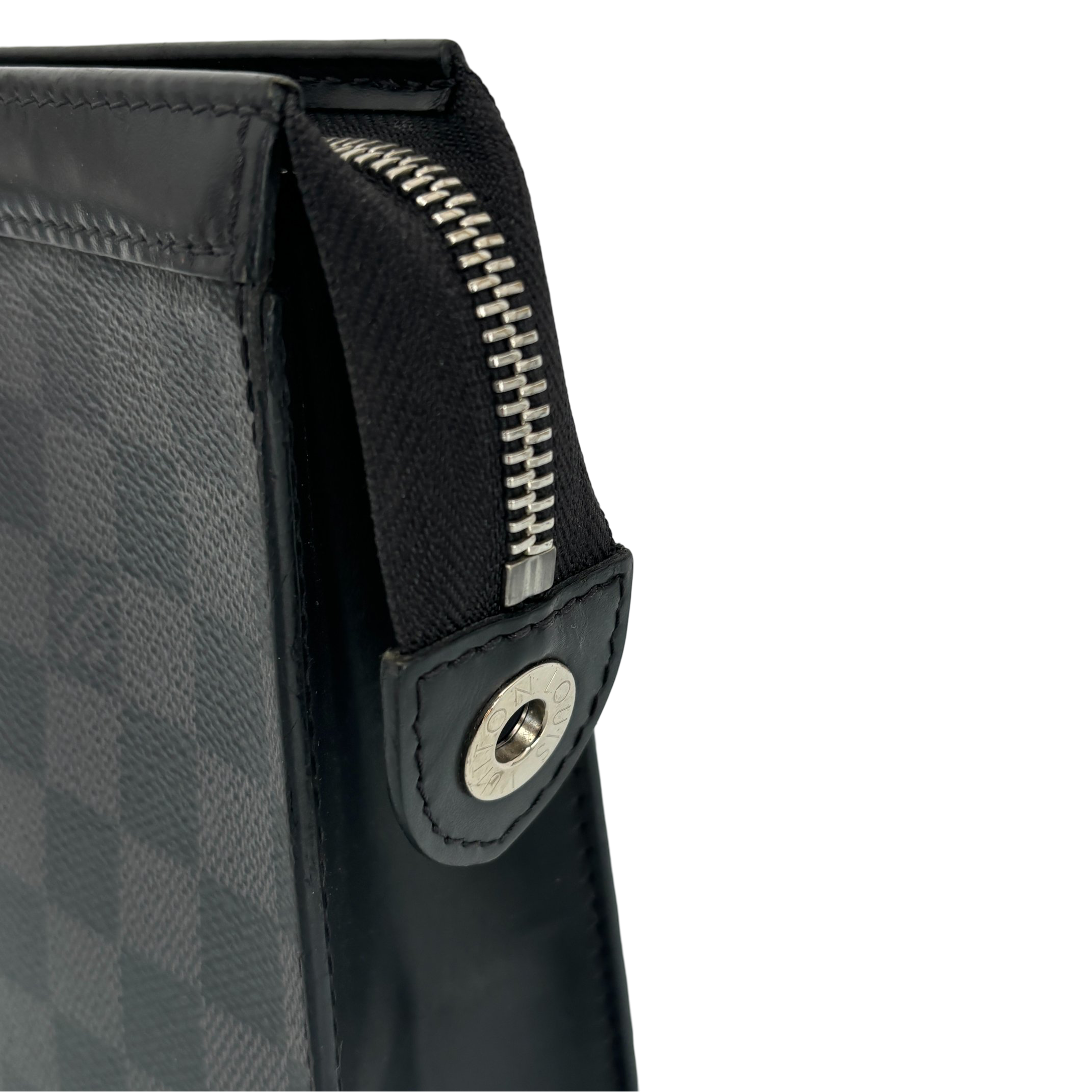 Louis Vuitton Pochette Voyage MM Damier Ebene Canvas