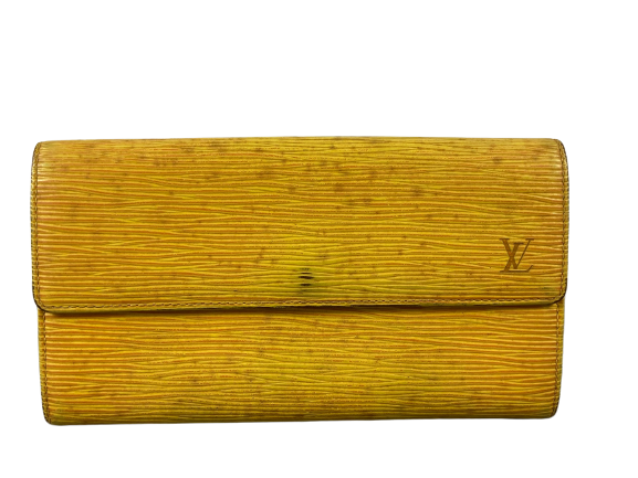 Louis Vuitton Sarah Wallet Black Epi Leather