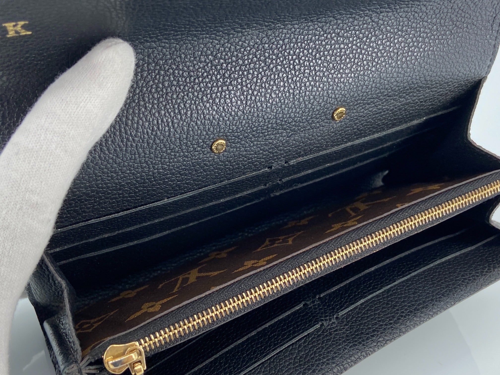 Louis Vuitton Pallas Wallet Monogram Canvas Black