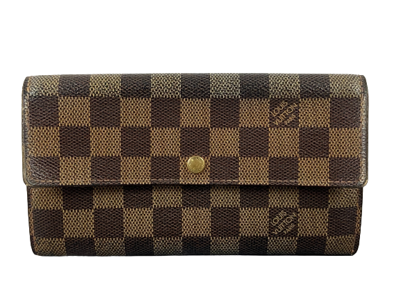 Louis Vuitton Sarah Wallet Damier Ebene Canvas
