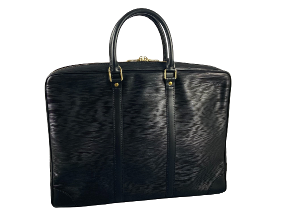 Louis Vuitton Porte Documents Voyage Black Epi Leather