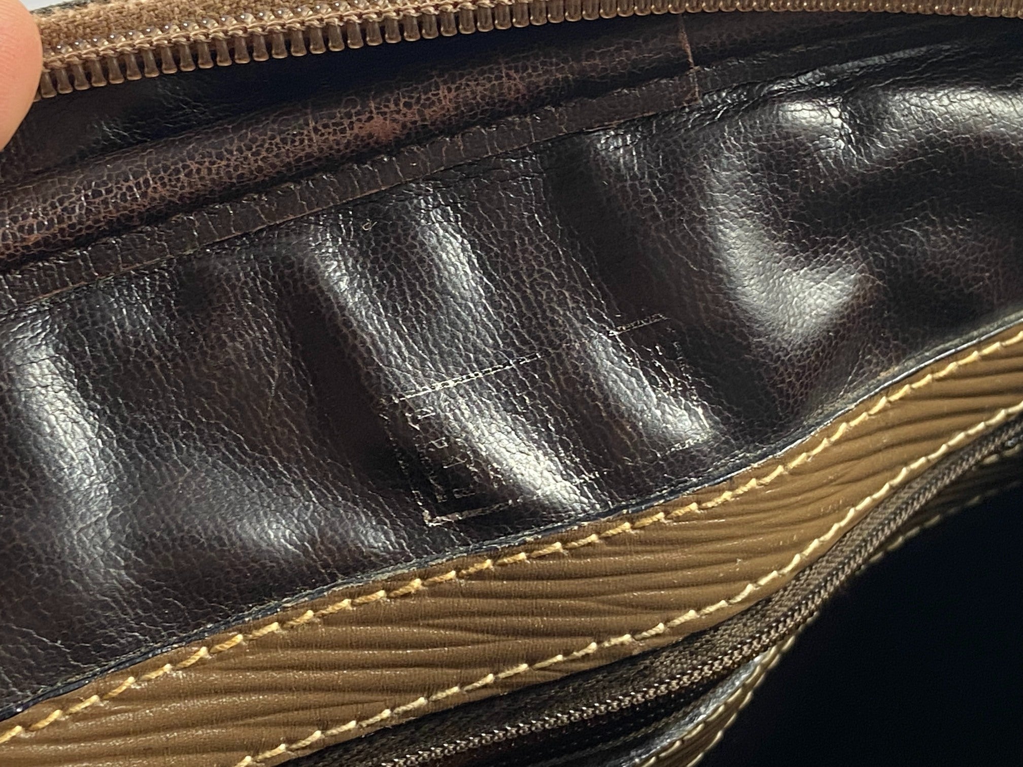 Fendi Shoulder Bag Beige Zucchino Monogram