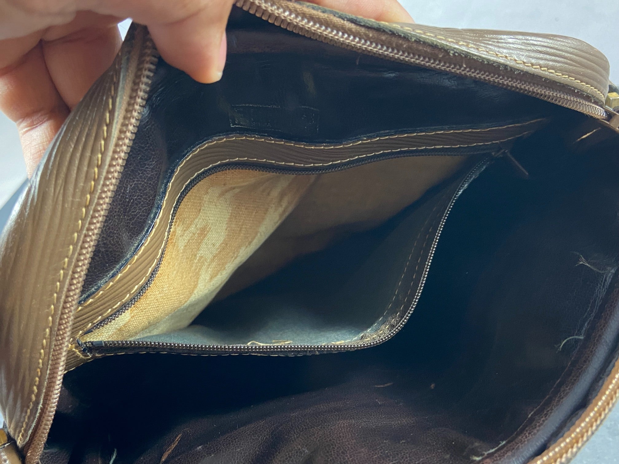 Fendi Shoulder Bag Beige Zucchino Monogram