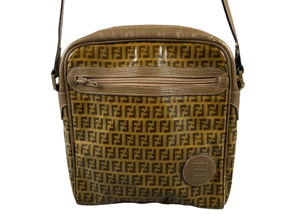 Fendi Shoulder Bag Beige Zucchino Monogram
