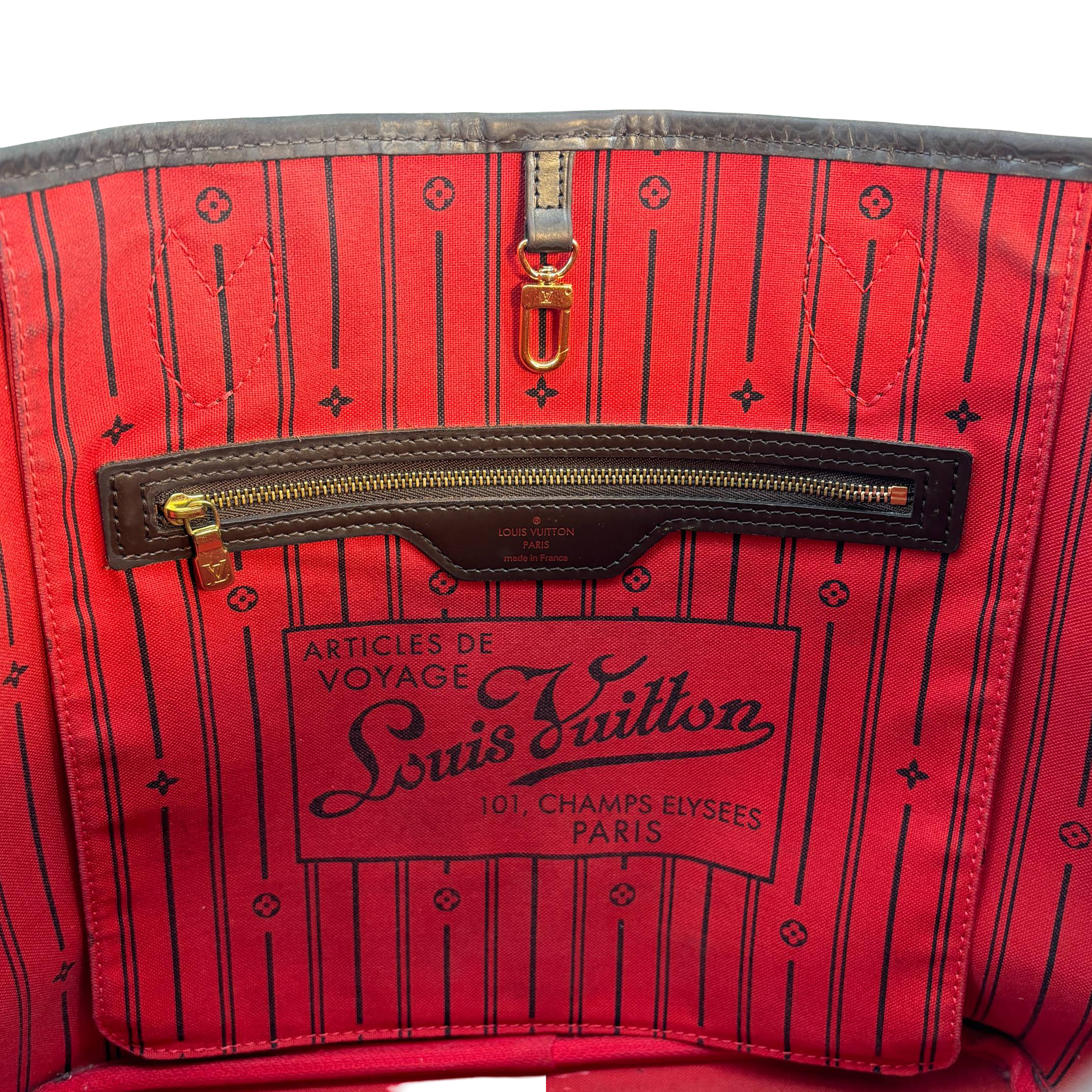 Louis Vuitton Neverfull MM Damier Ebene Canvas