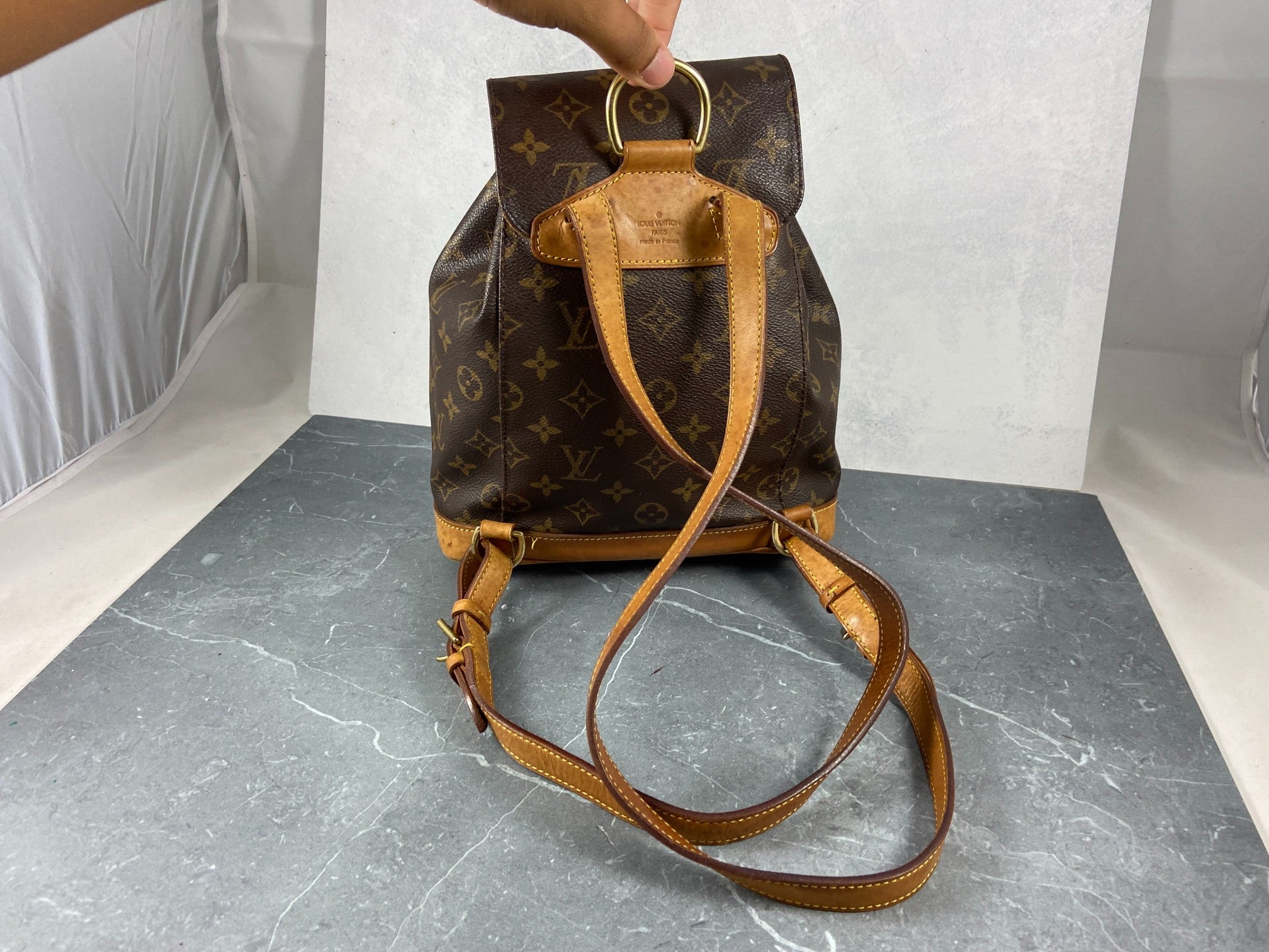 Louis Vuitton Montsouris MM Backpack Monogram Canvas