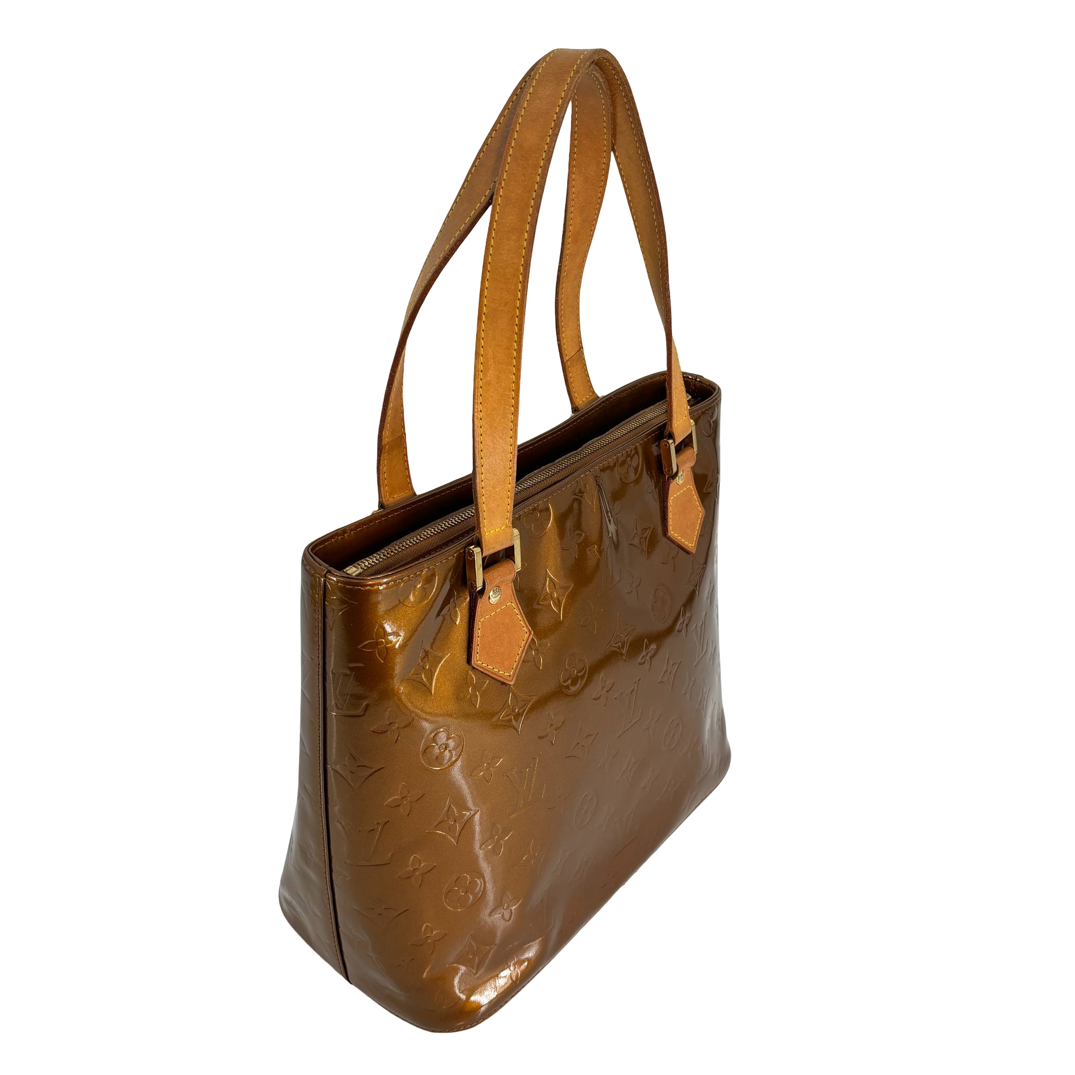 Louis Vuitton Houston Bag Brown Vernis Leather